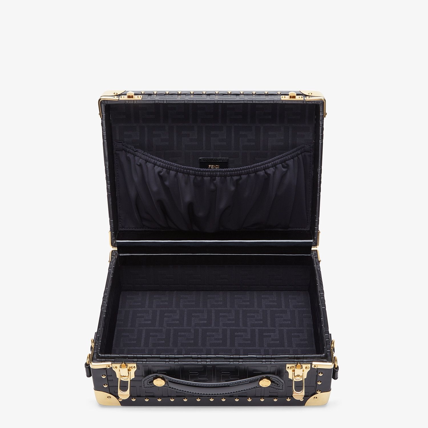 Black leather suitcase - 4