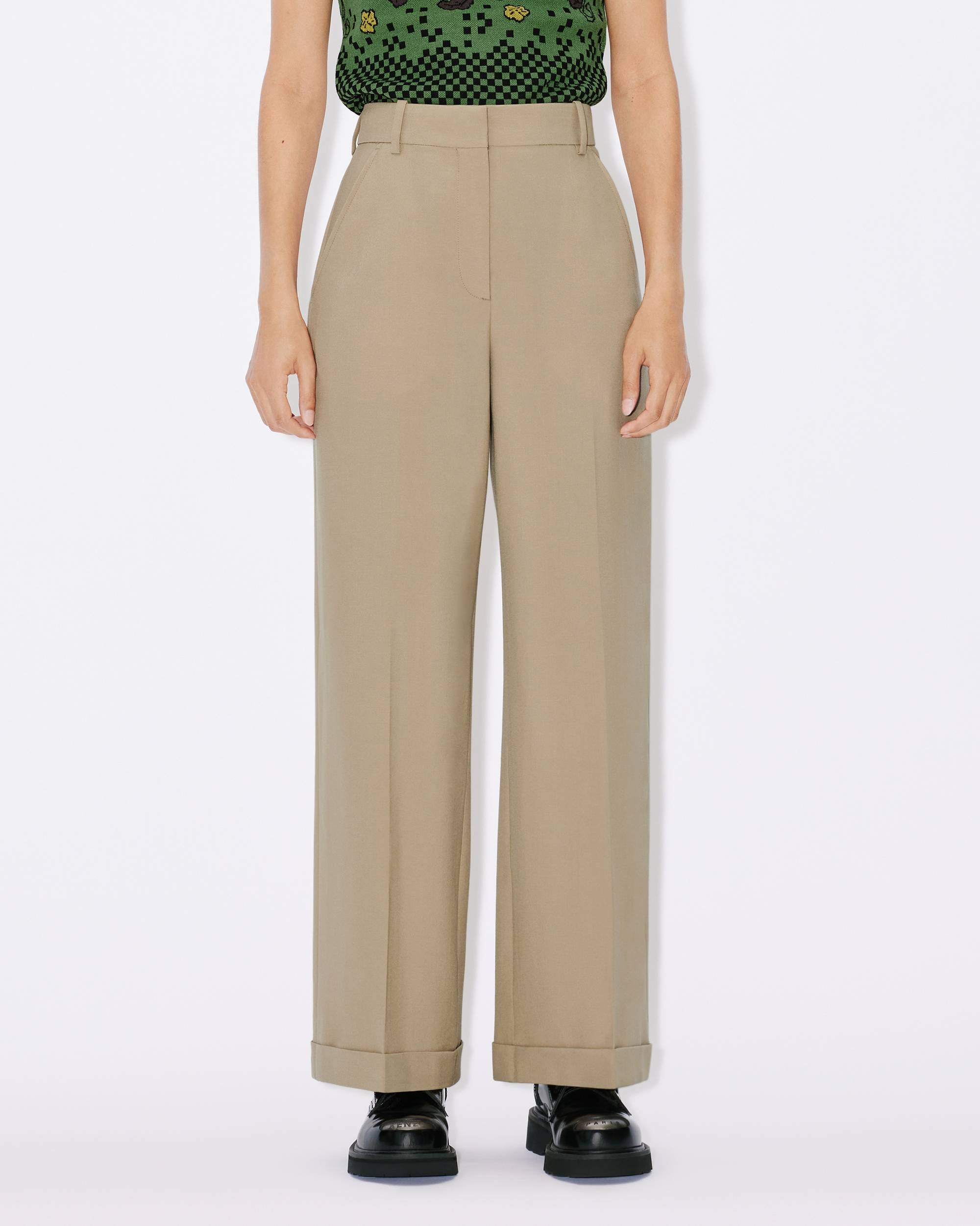 Tailored wool trousers - 4