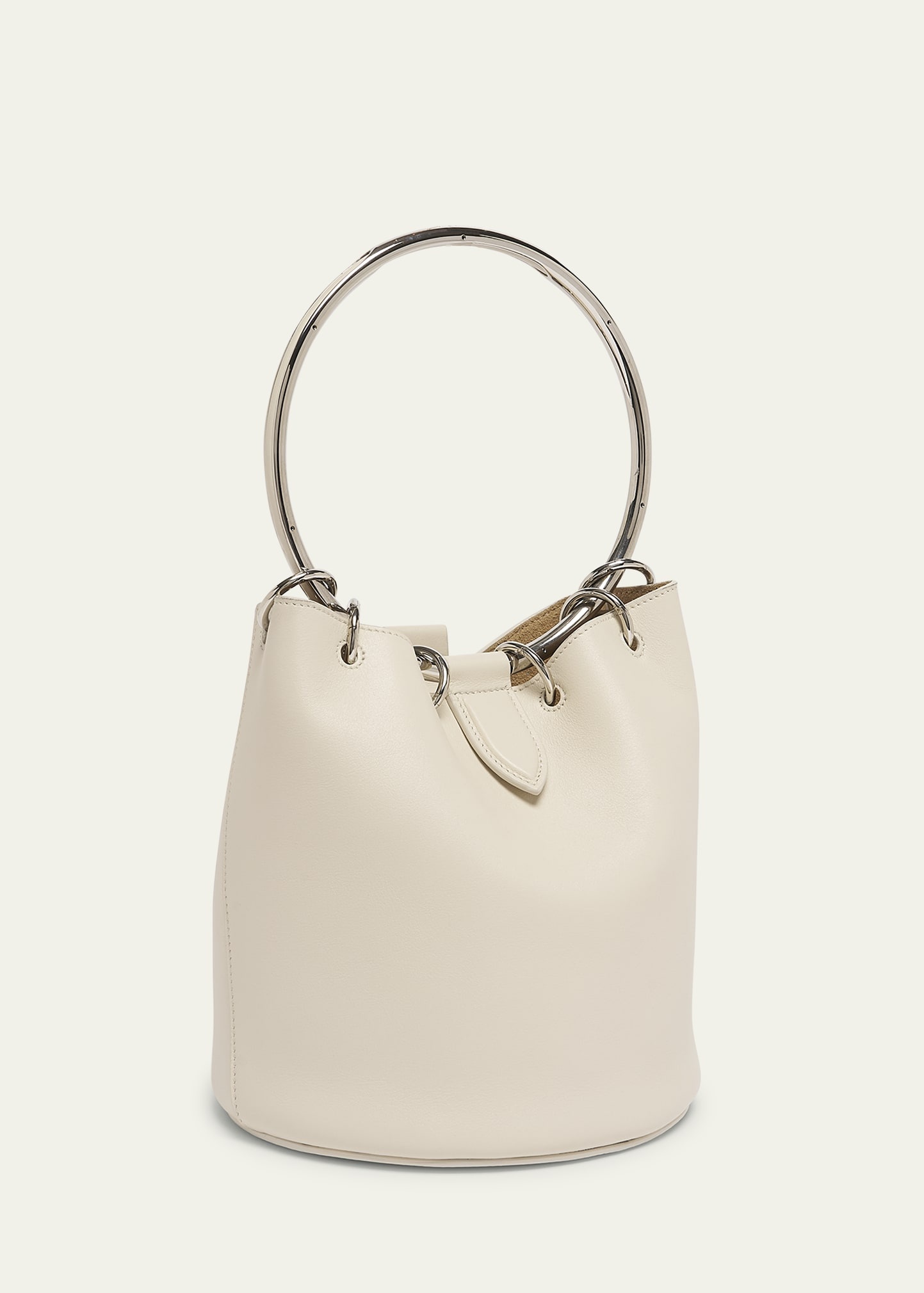 Medium Ring Bucket Bag in Leather - 3