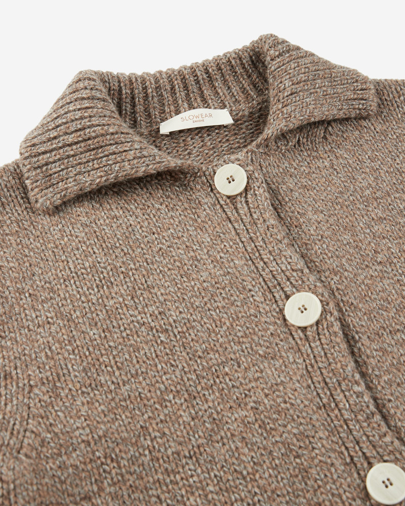 Chioto slim fit cardigan in wool and Alpaca 6