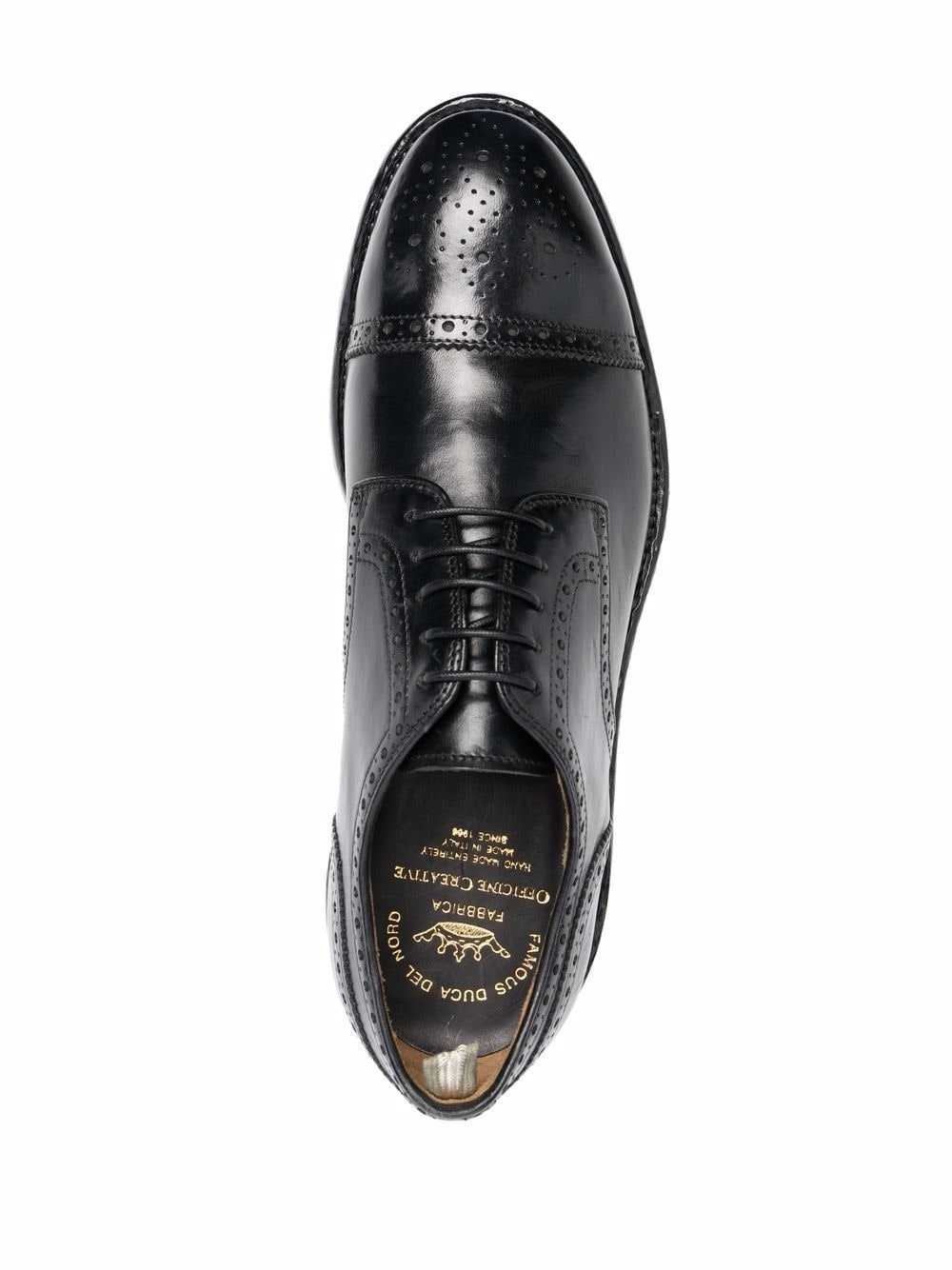 lace-up leather brogues - 4