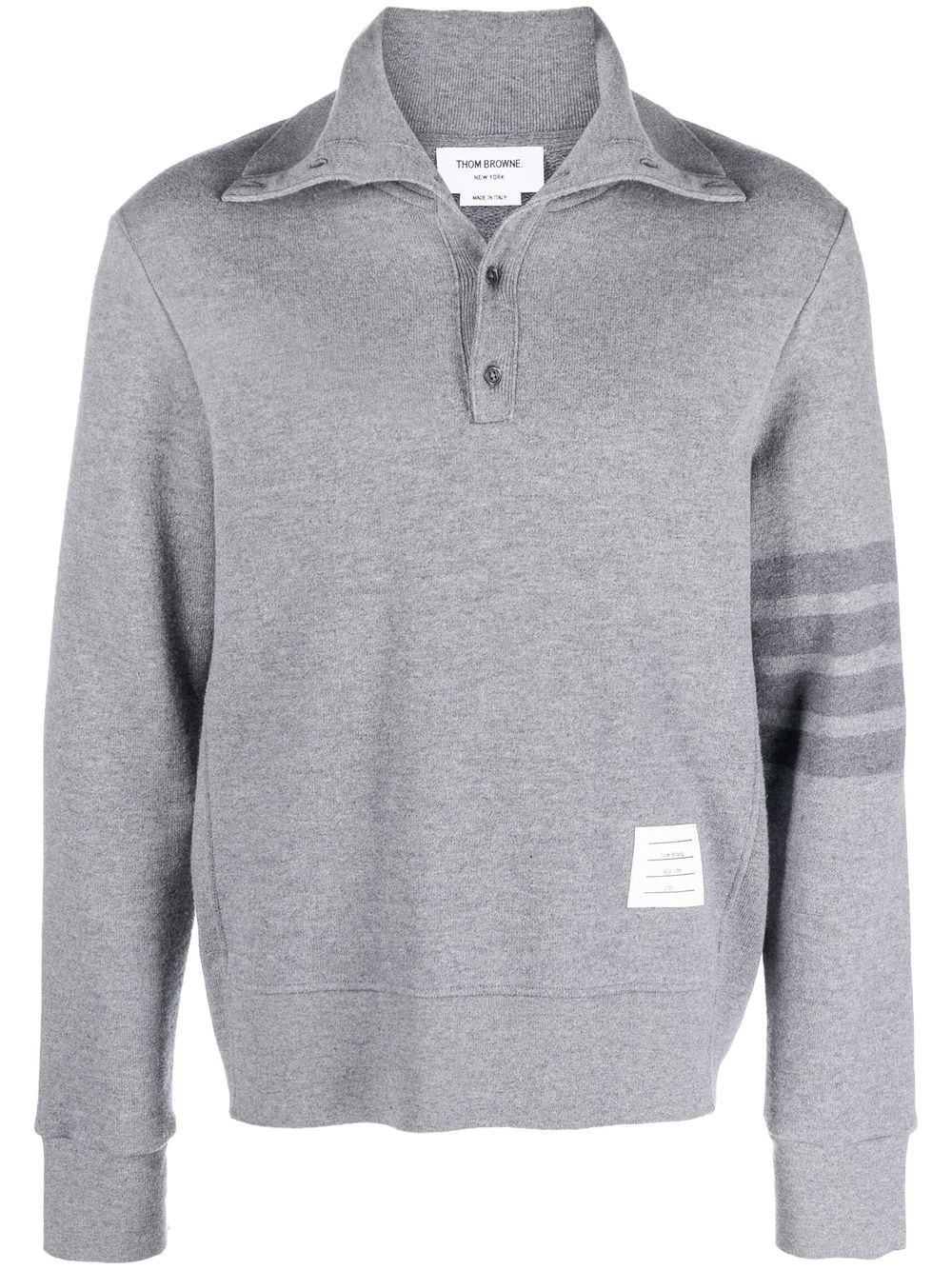 stripe-detail knit jumper - 1