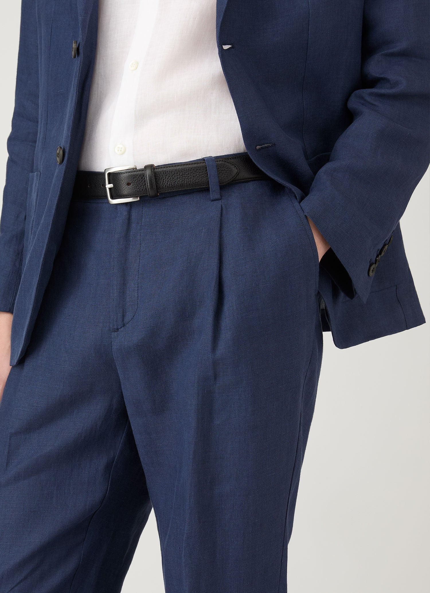 Pleated Linen Trouser - 6