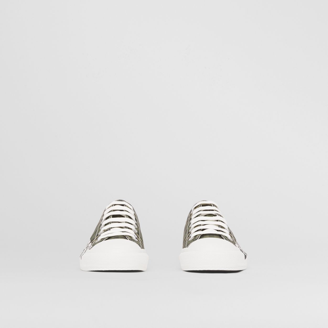 Logo Print Check Cotton Sneakers – Online Exclusive - 5