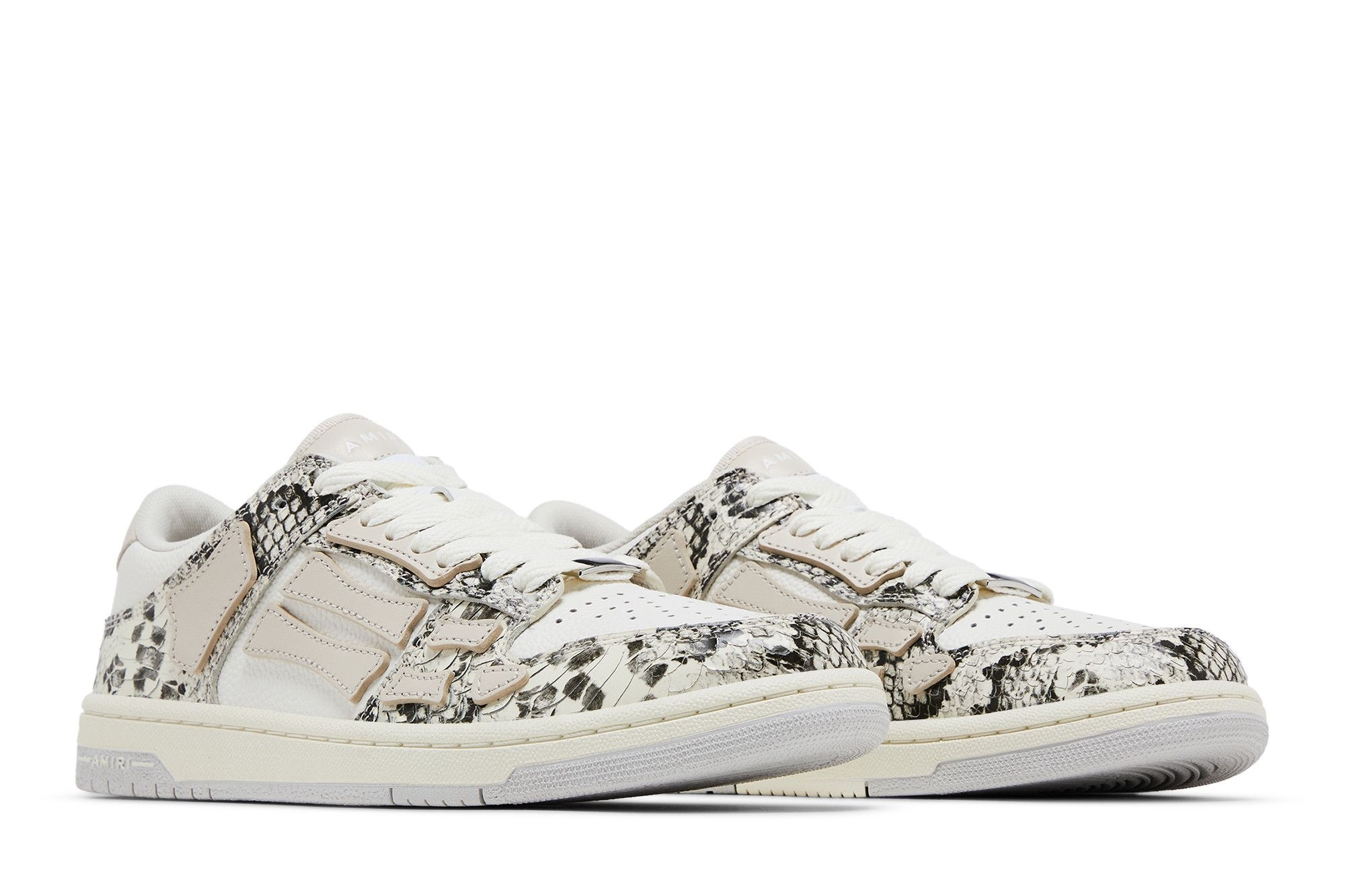 Amiri Wmns Skel Top Low 'Alabaster Snakeskin' - 8