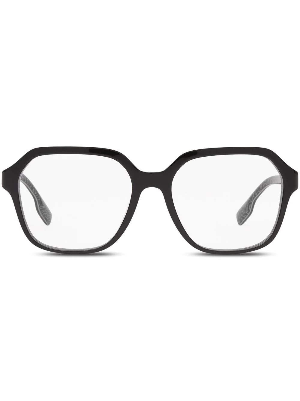 geometric-frame glasses - 1