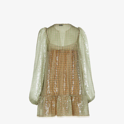 FENDI Check sequin dress outlook