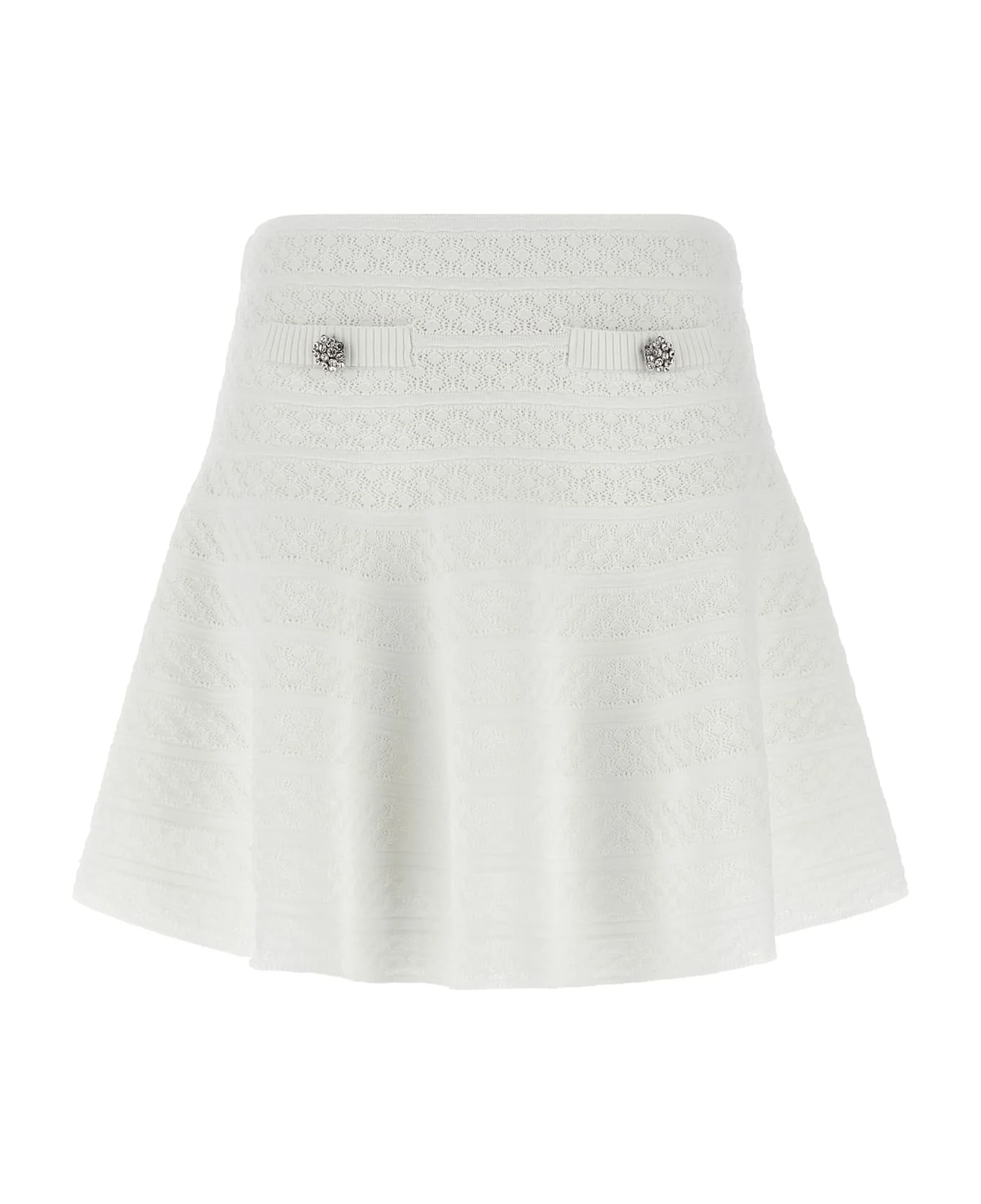 'pointelle Knit' Mini Skirt - 1