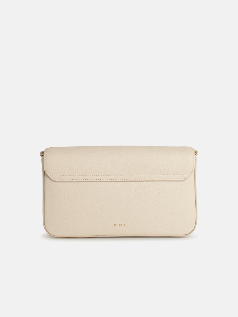 'IRIDE' SMALL CREAM LEATHER CROSSBODY BAG 3