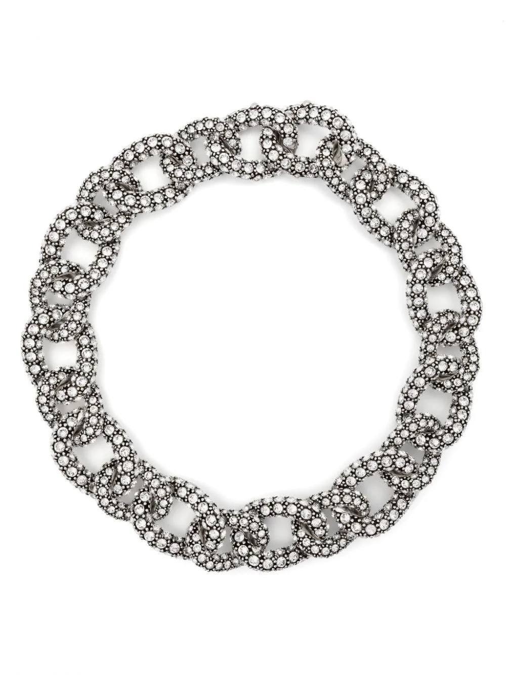 Funky rhinestone-embellished choker - 1