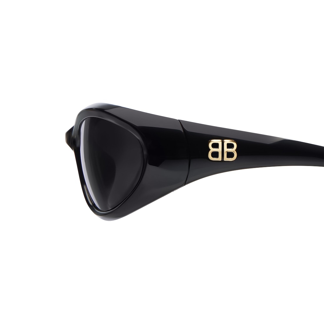 Sporty B Round Af Sunglasses  in Black - 5