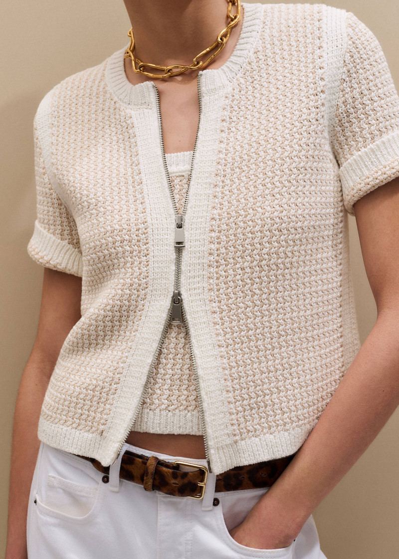 ME+EM Double Zip Knit Tee outlook
