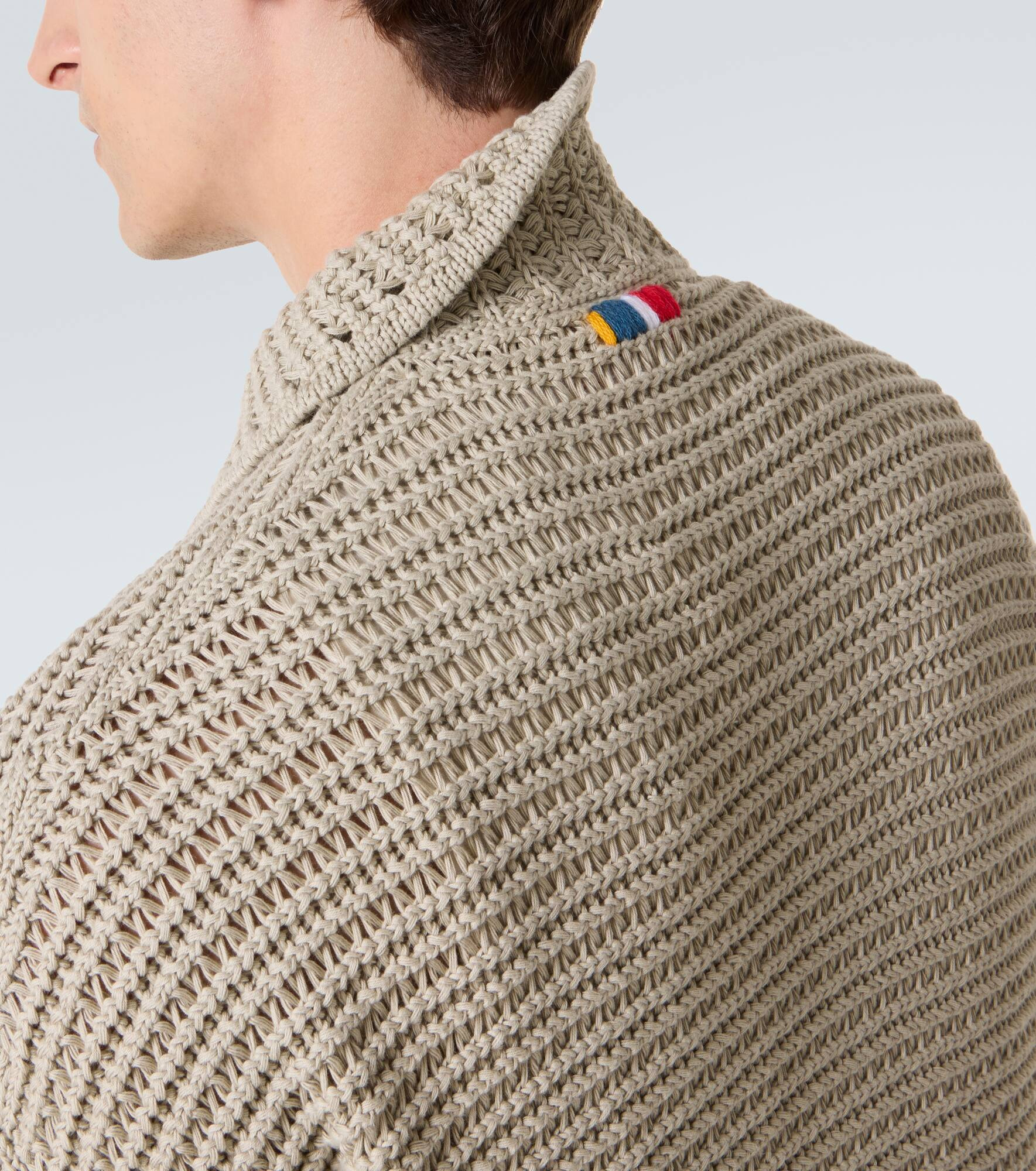 Knitted cotton bowling shirt - 6