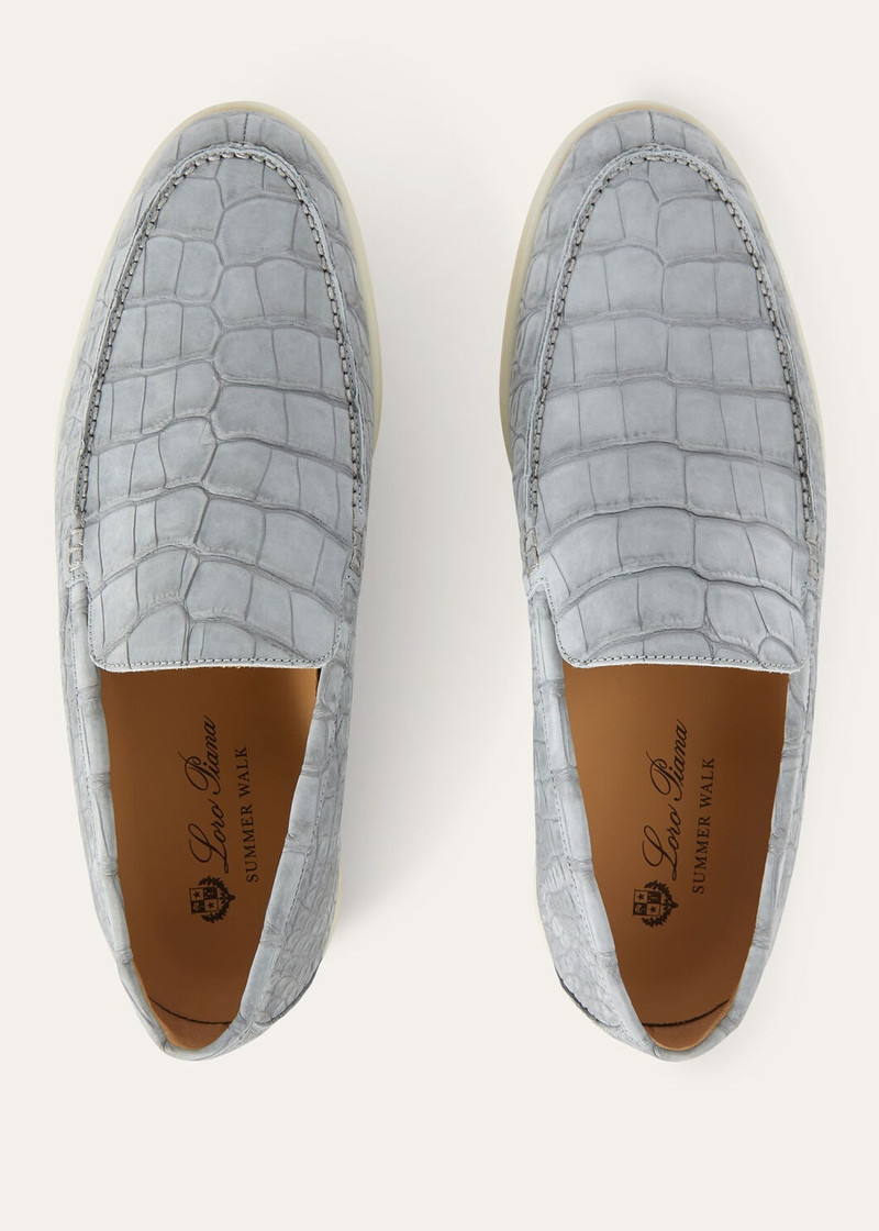 Summer Walk Nabuk Alligator Moccasin 5