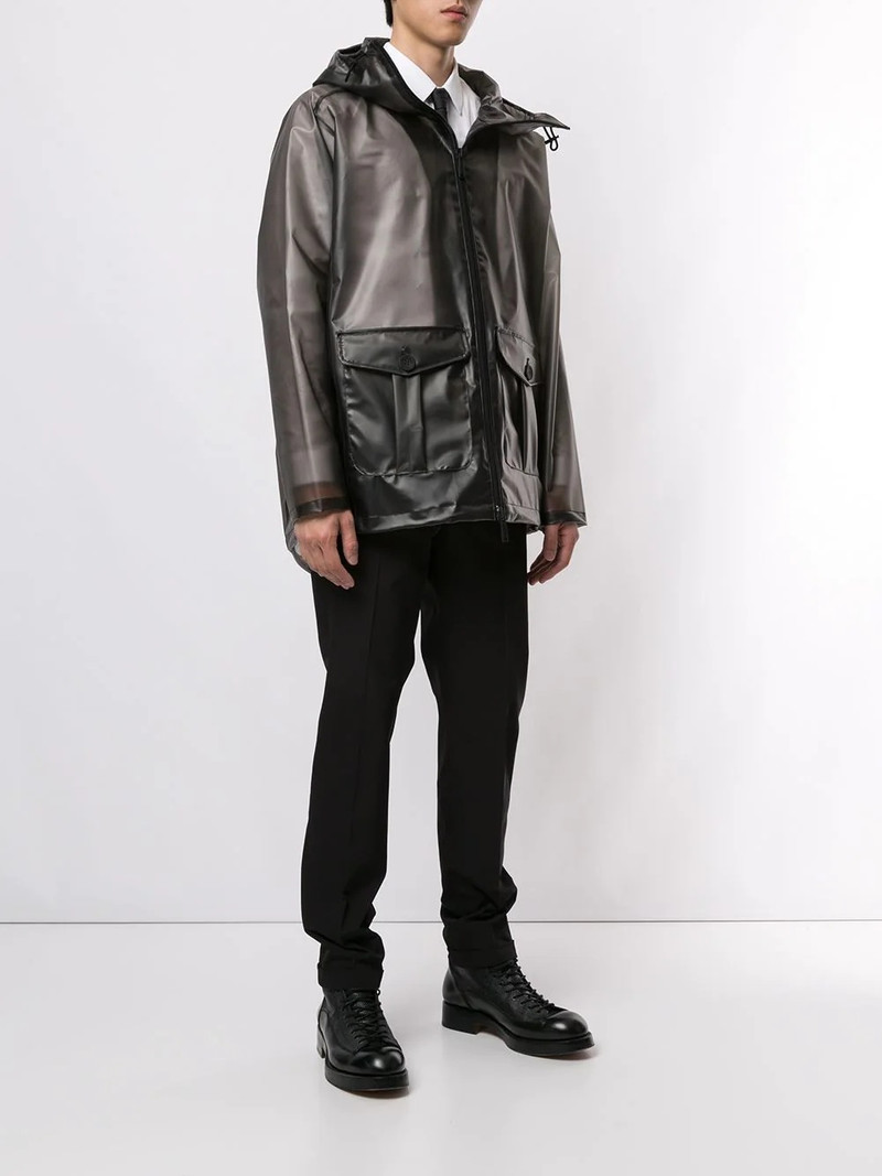 transparent short parka 3