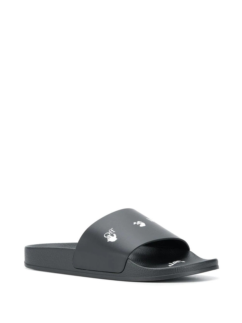 Off-White logo-print slides outlook