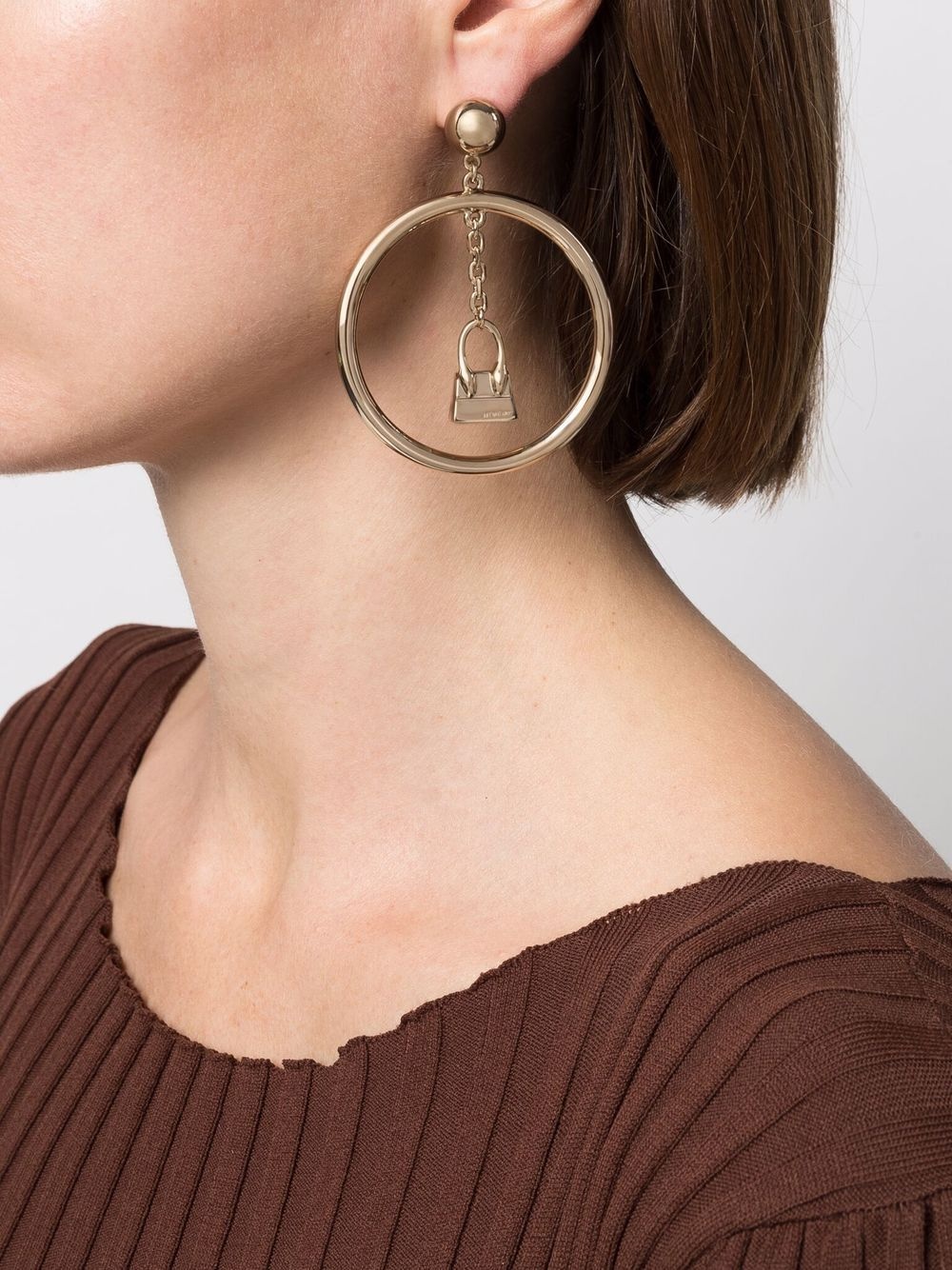 Le Chiquito drop hoop earrings - 2