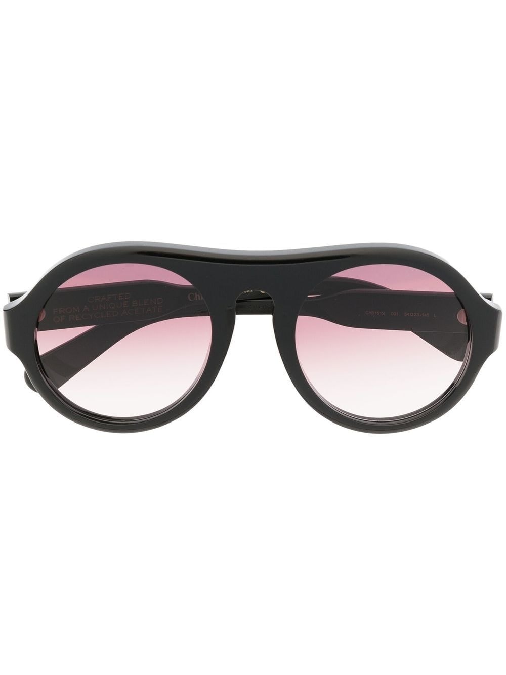 pilot-frame gradient-lens sunglasses - 1