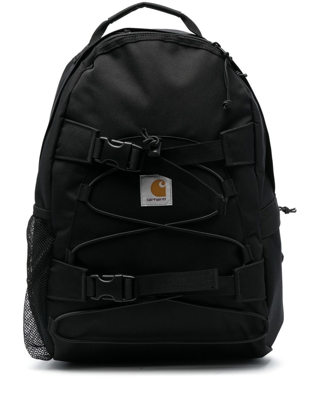 logo-patch zip-up backpack - 1