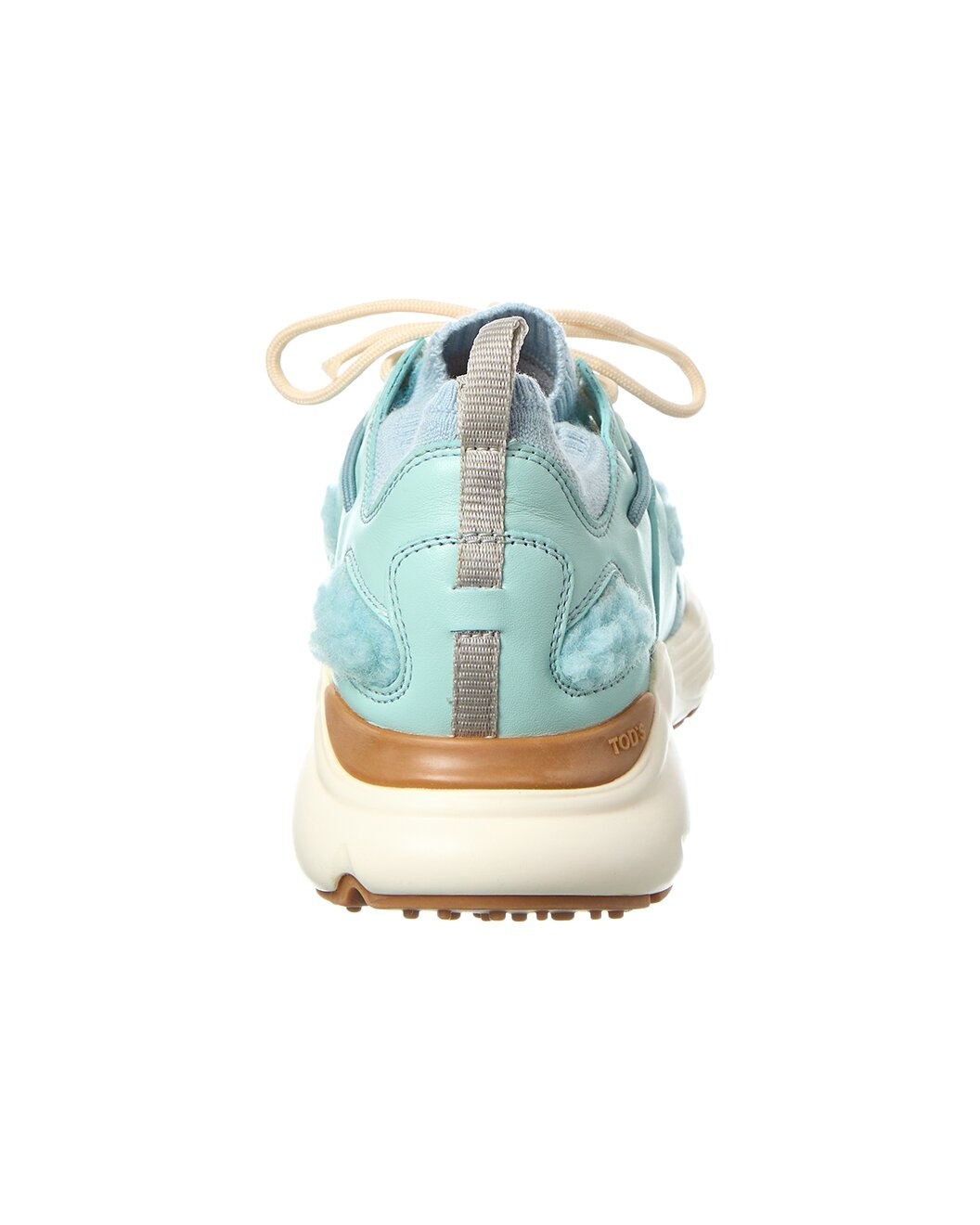 TOD’s Sportivo Runner Shearling & Leather Sneaker - 3