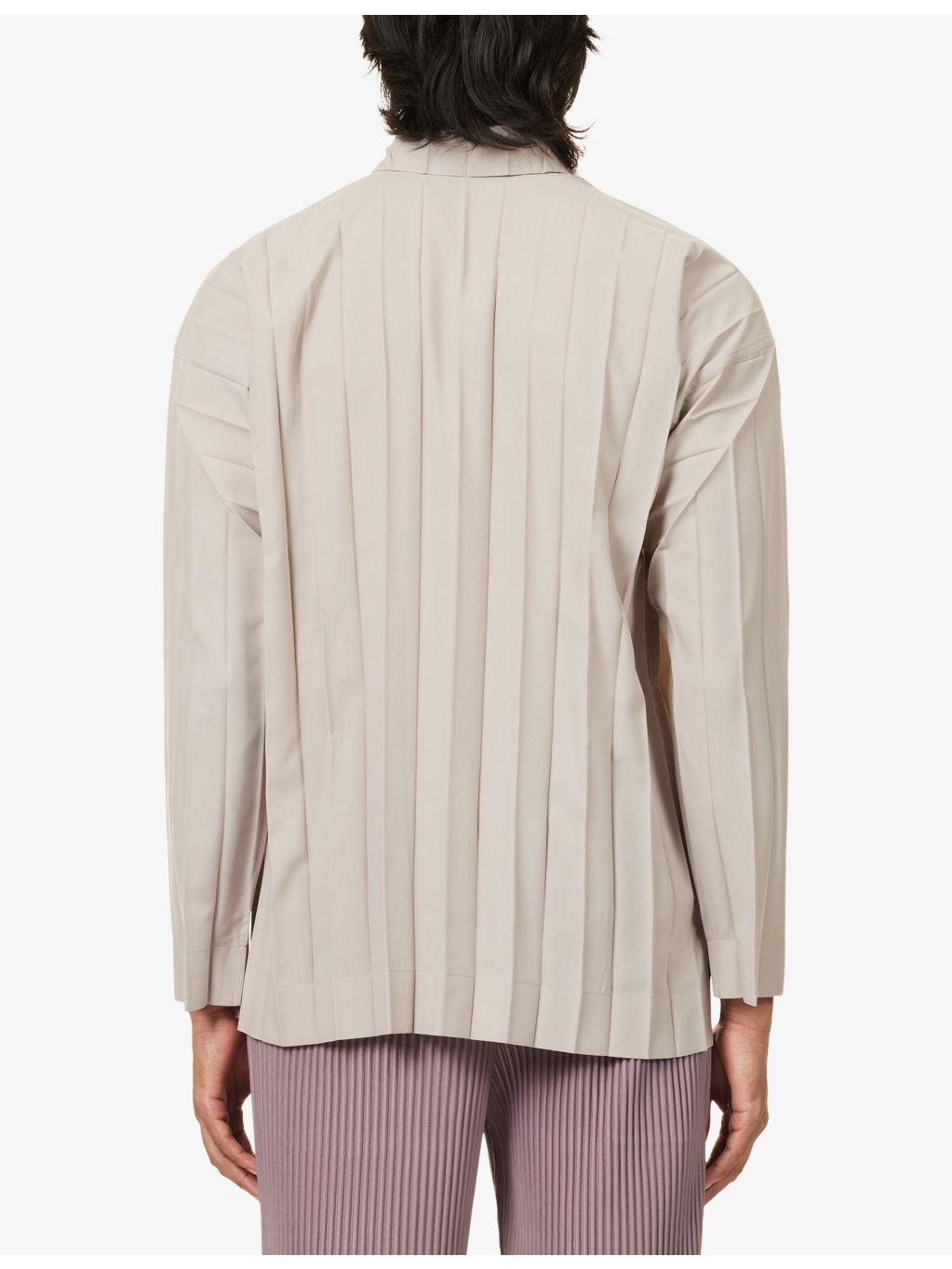 Edge Long-Sleeves Knitted Shirt - 4