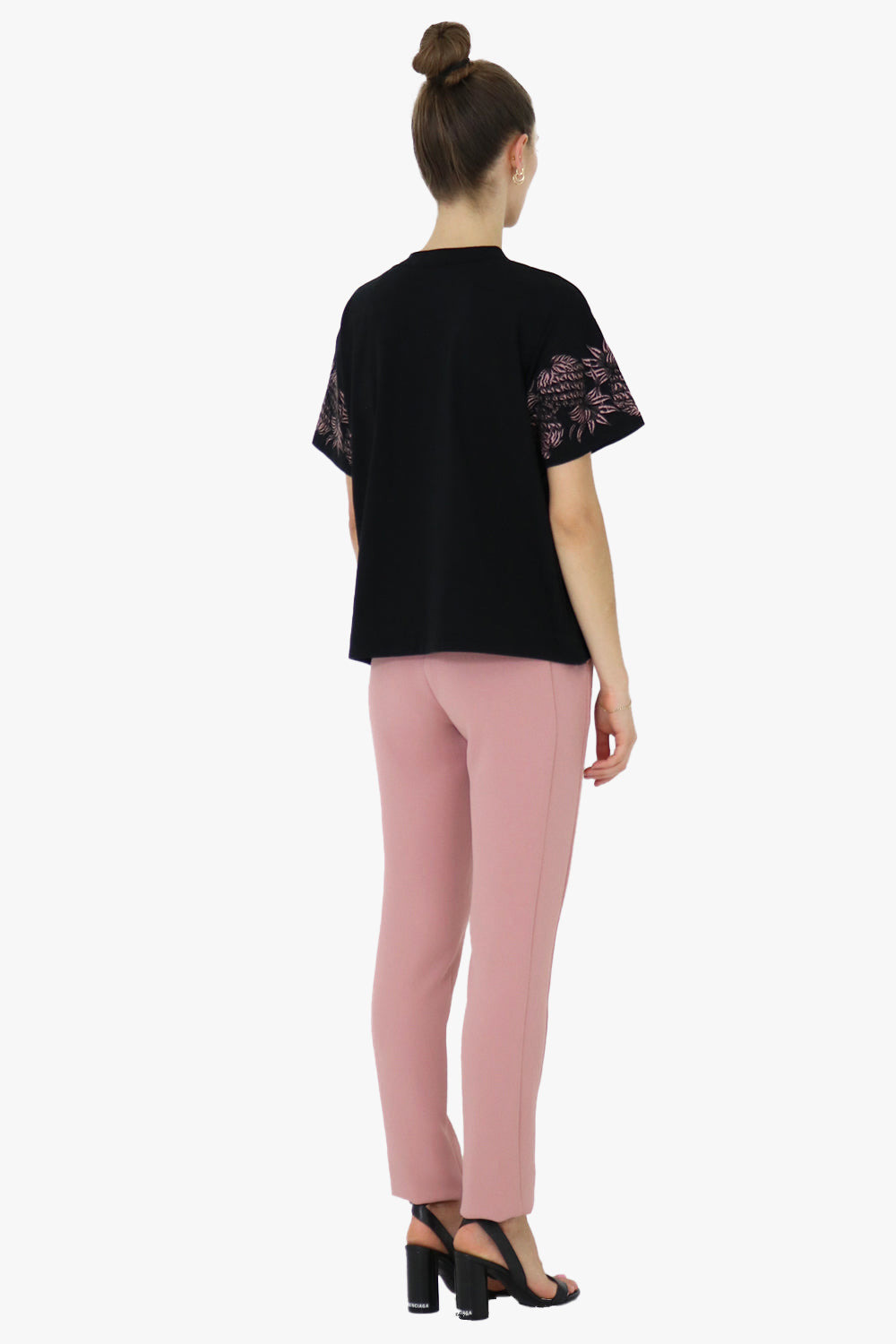SUN SURF EMBROIDERED T-SHIRT BLACK - 3