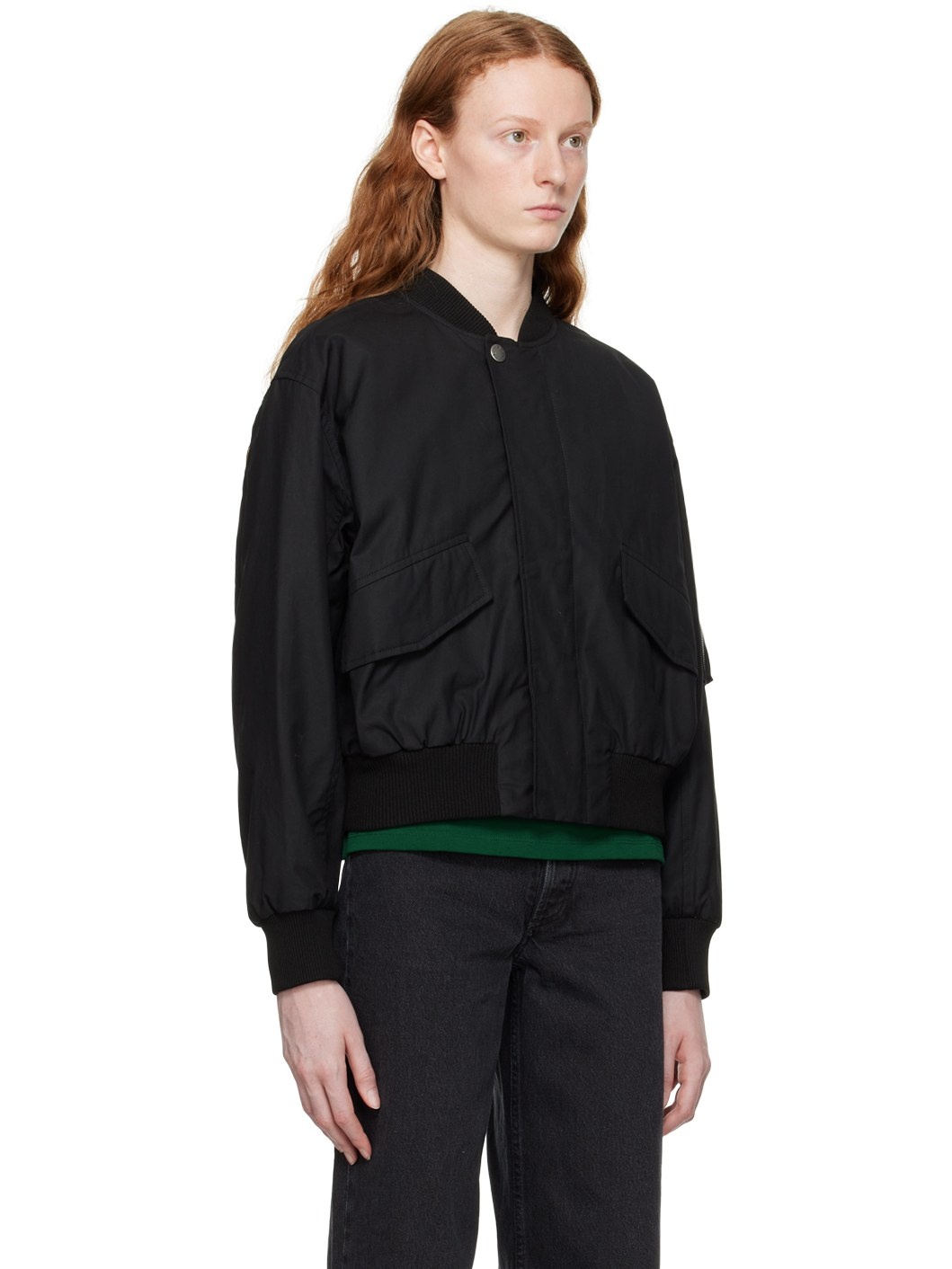 Black Haley Bomber Jacket - 2