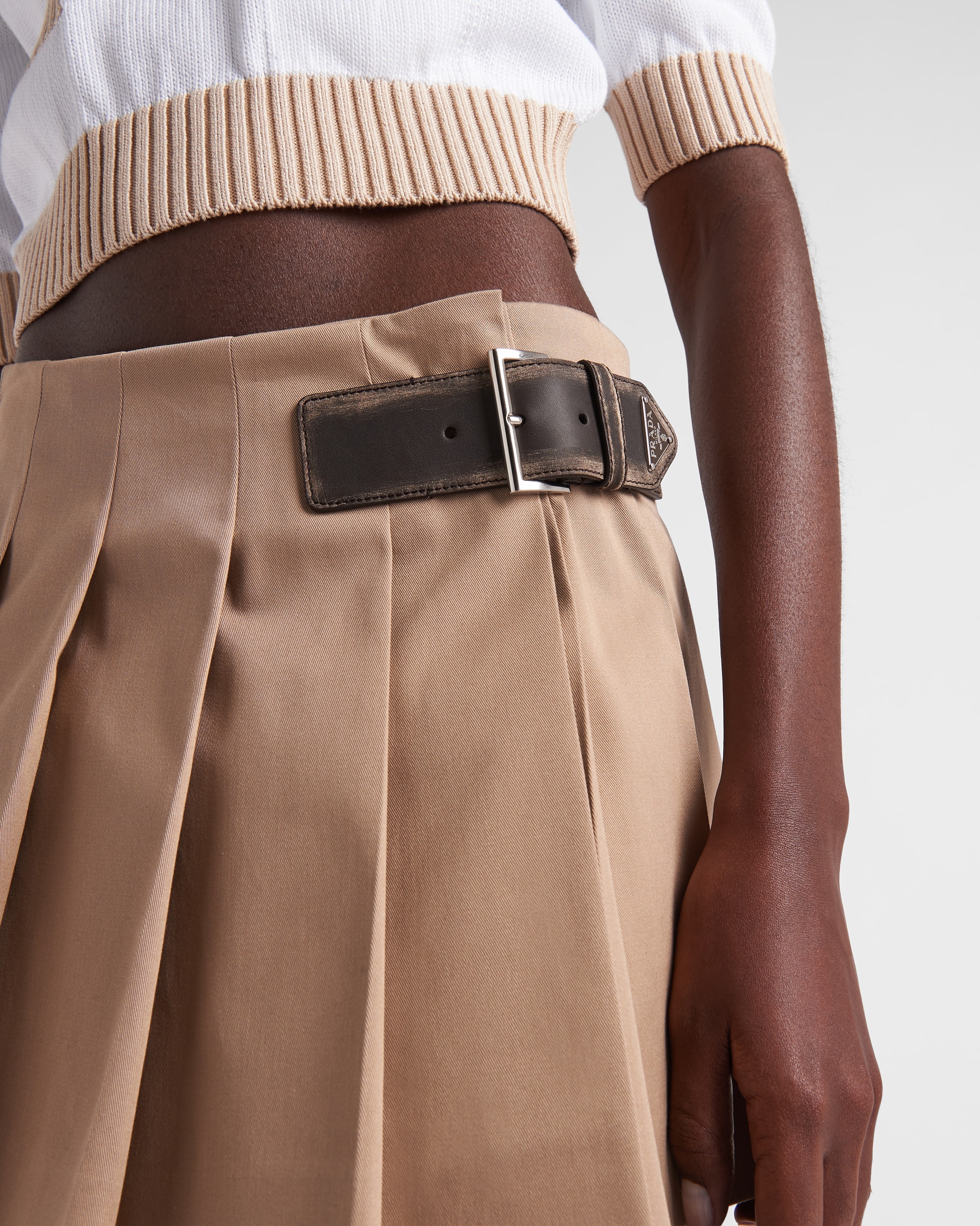 Gabardine miniskirt - 4