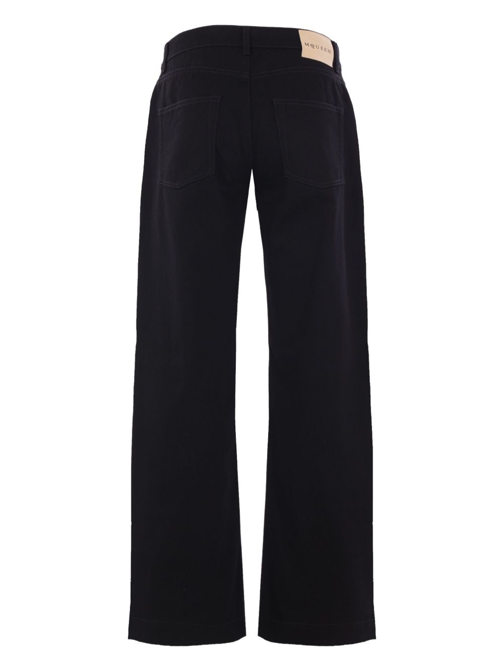 straight-leg cotton jeans - 2