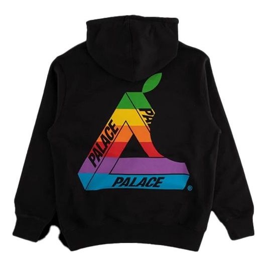PALACE SS19 Jobsworth Hood Triangle Logo Pattern Black P16HD048 - 2