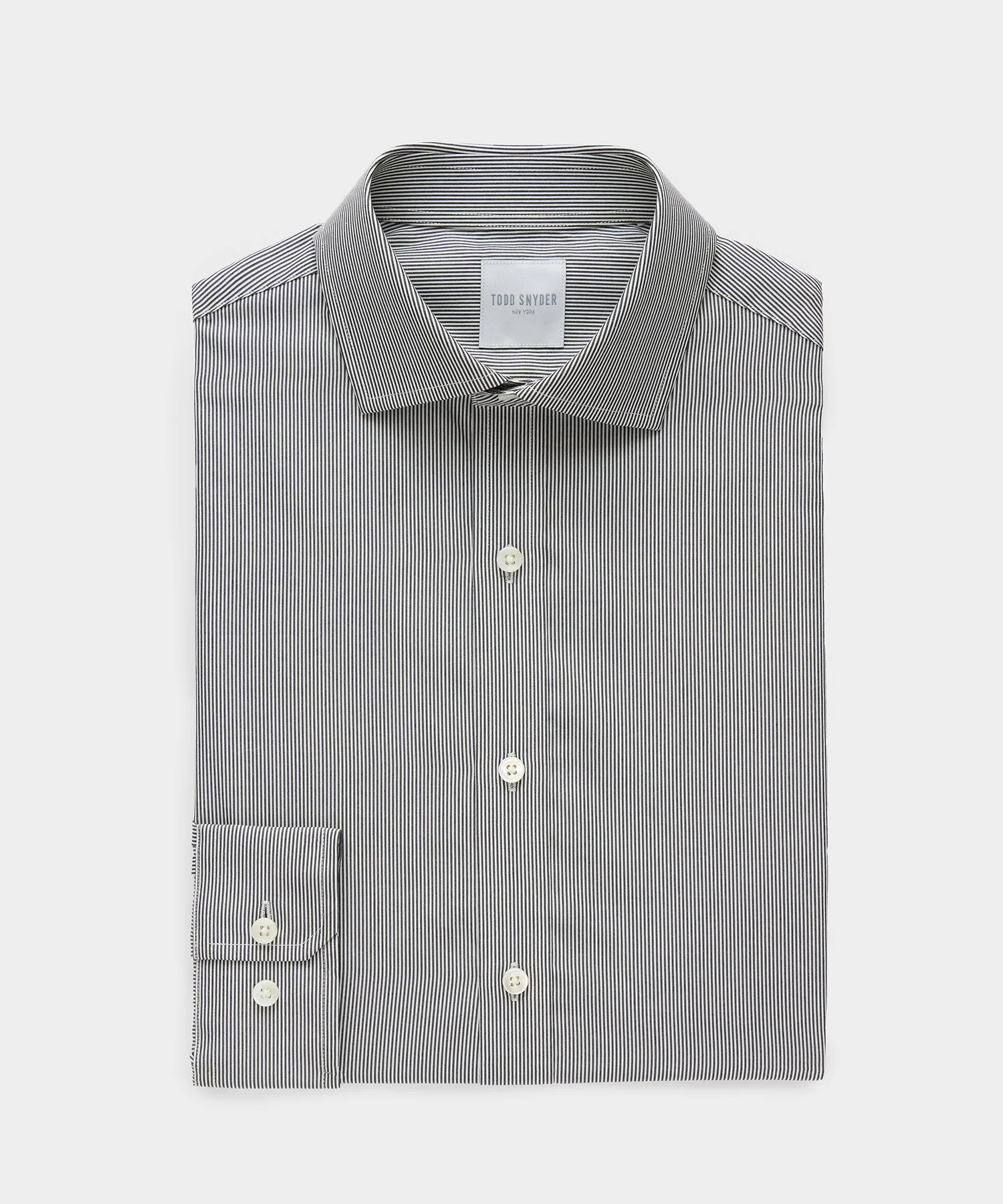 Cotton Spread Collar Dress Shirt - 1