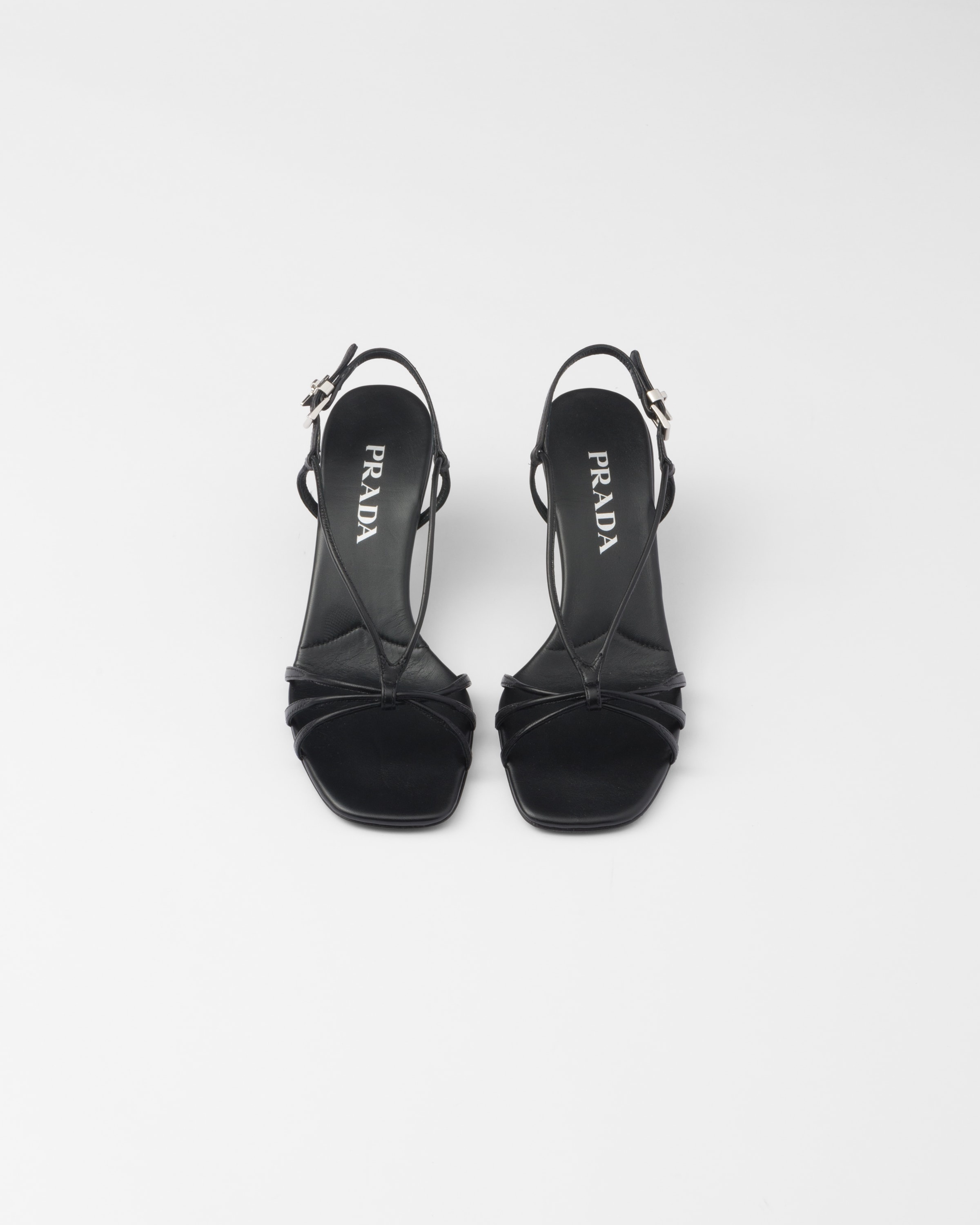 Heeled leather sandals - 4