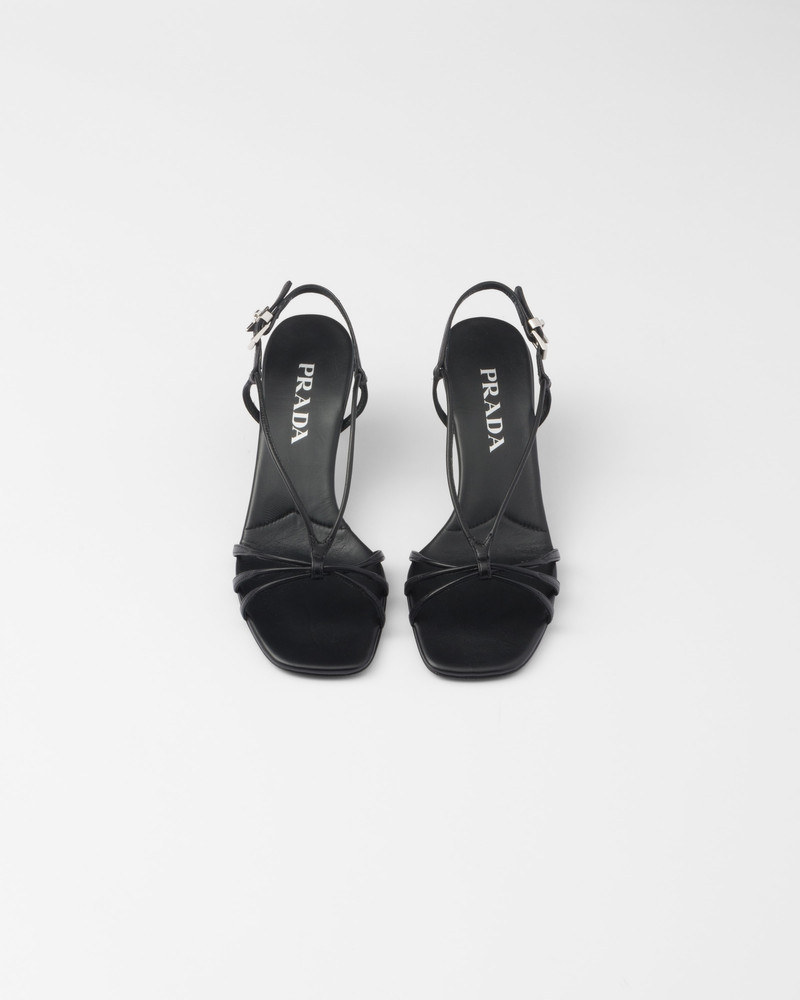 Heeled leather sandals 4