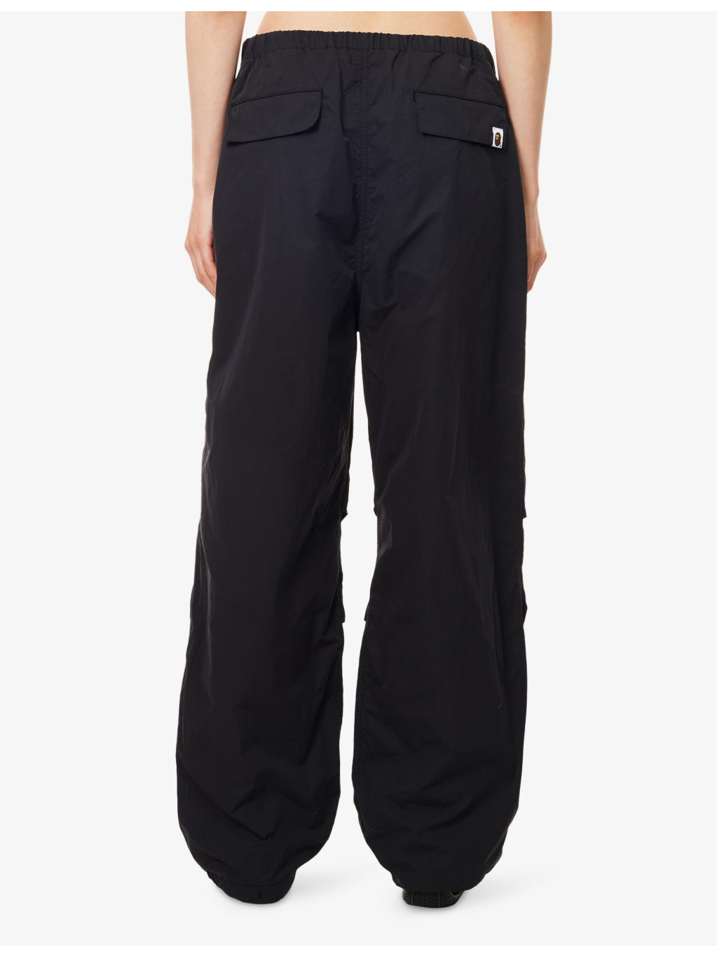 Crystal-Logo Straight-Leg Woven Army Trousers - 4