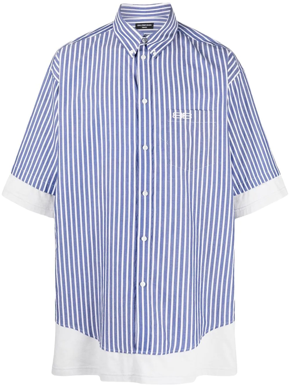 BB Icon striped layered shirt - 1