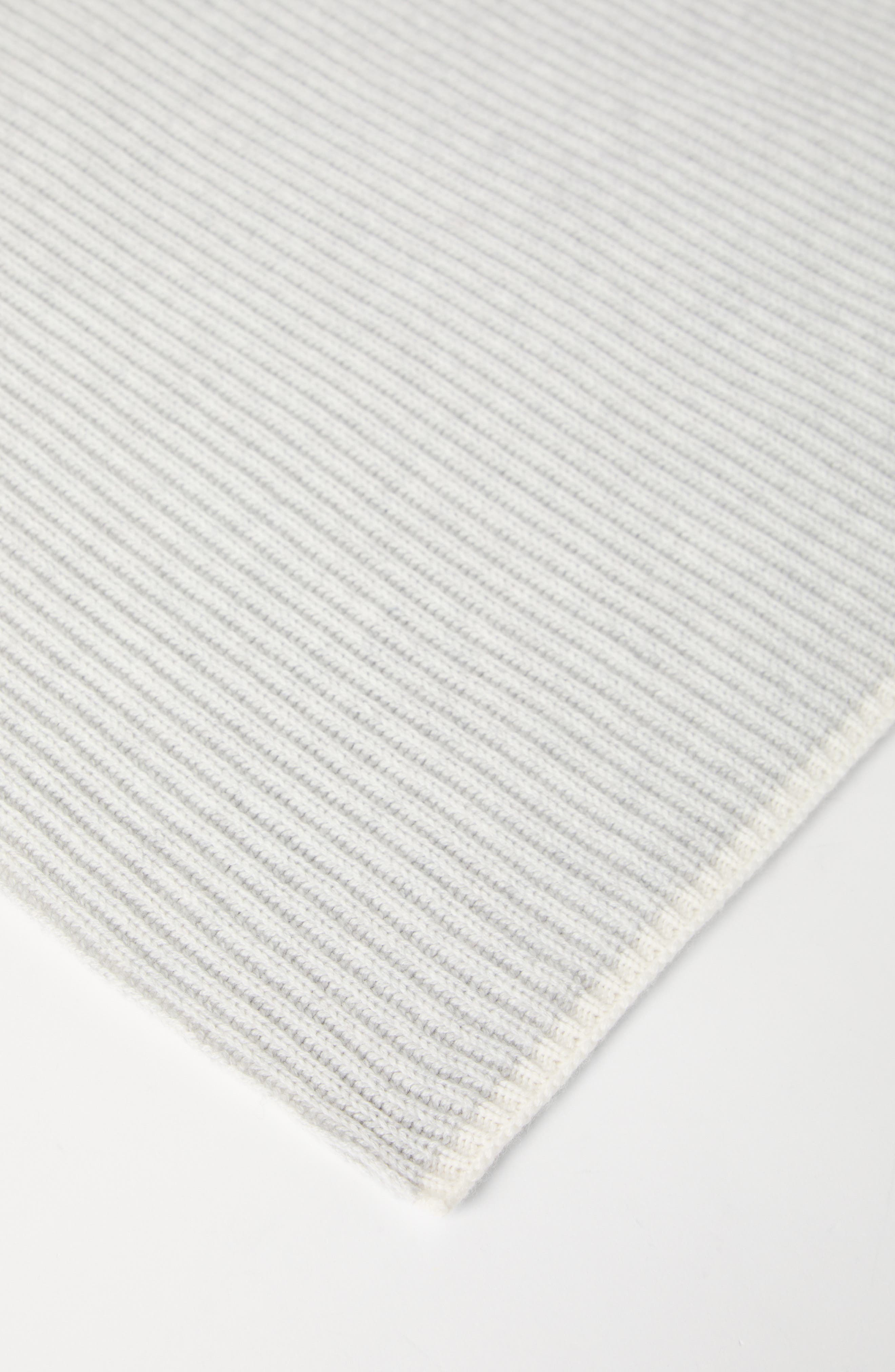 Brunello Cucinelli Knit scarf in Light Grey at Nordstrom - 3
