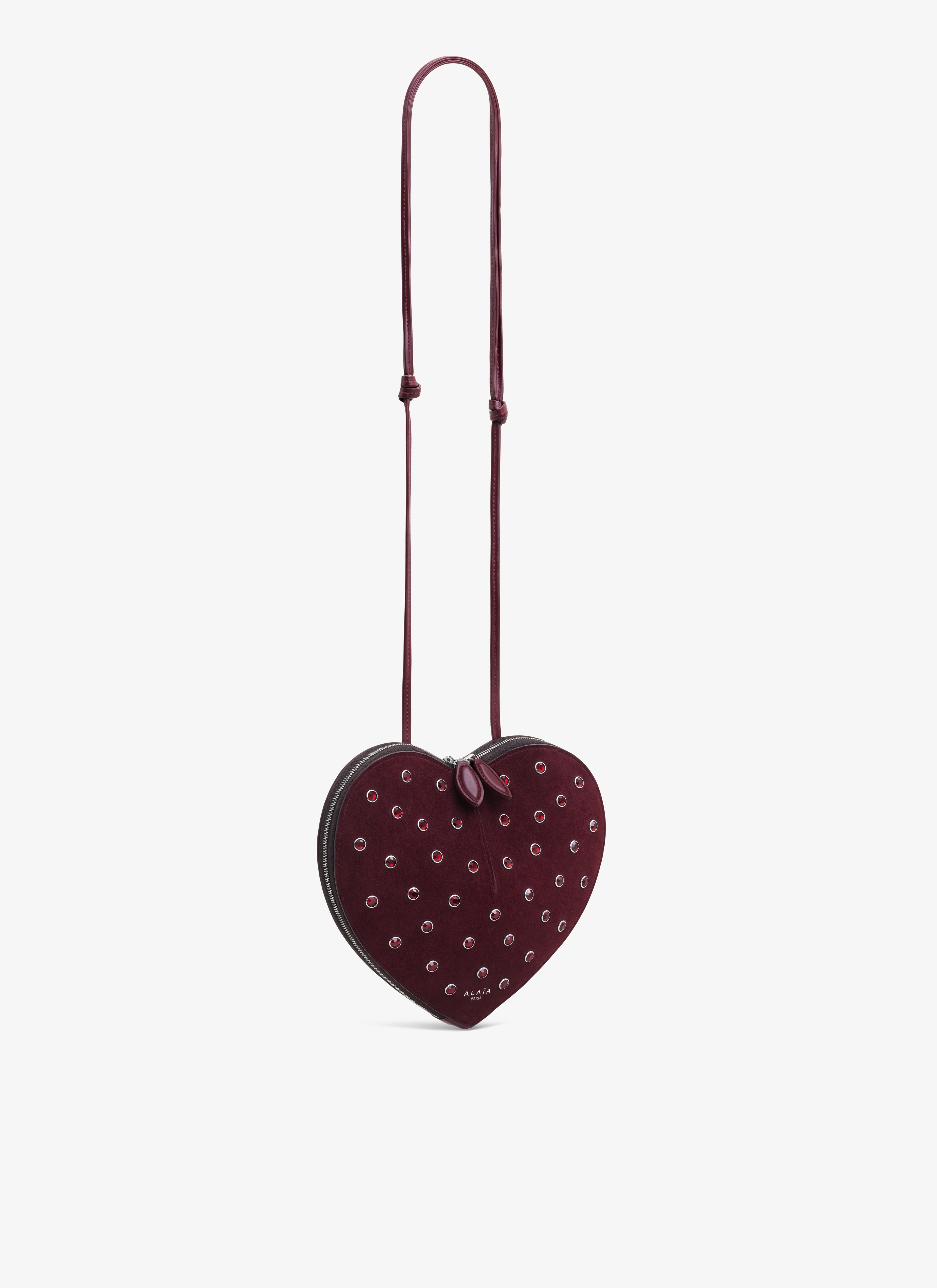 LE CŒUR BAG IN STRASS SUEDE GOATSKIN - 2