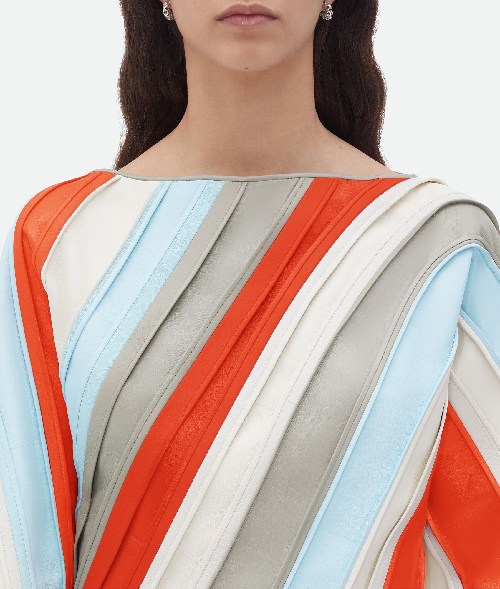 Striped Leather Top - 5