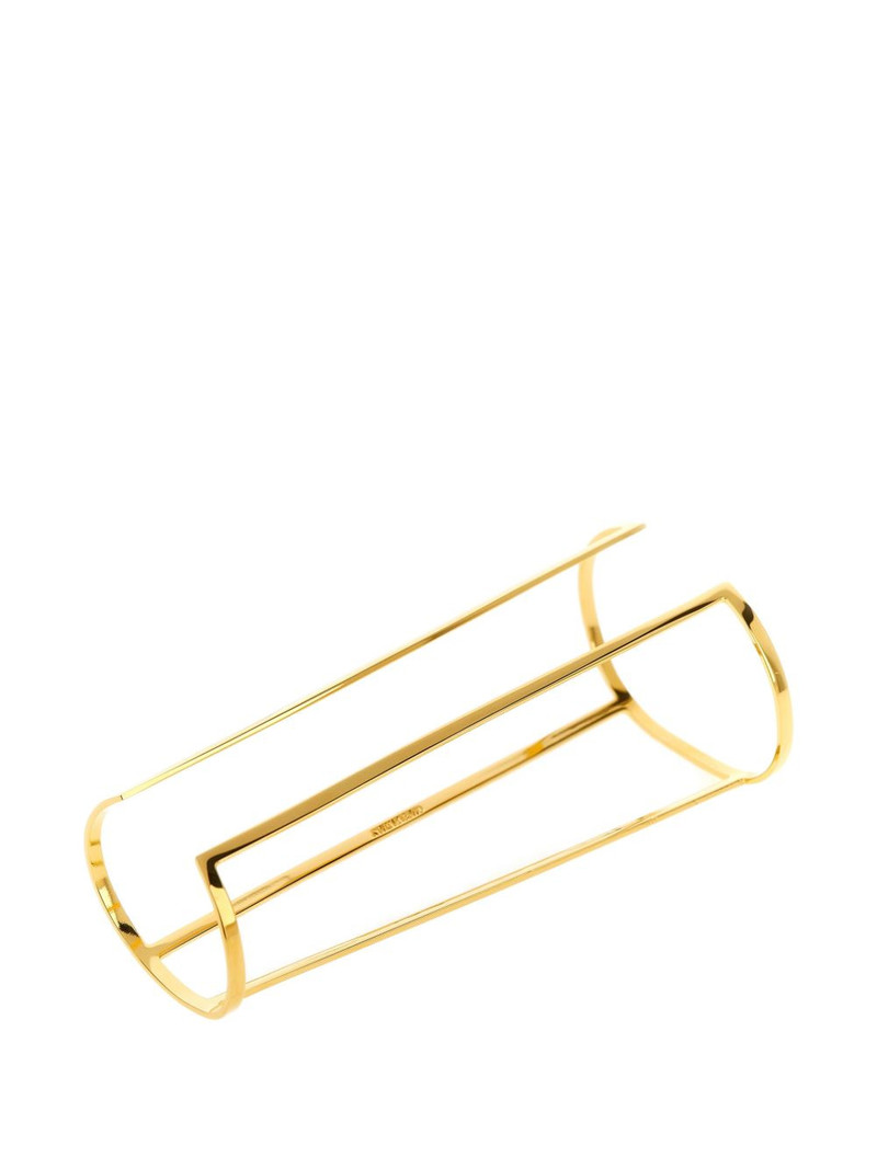 ELISABETTA FRANCHI cut-out metal bangle outlook