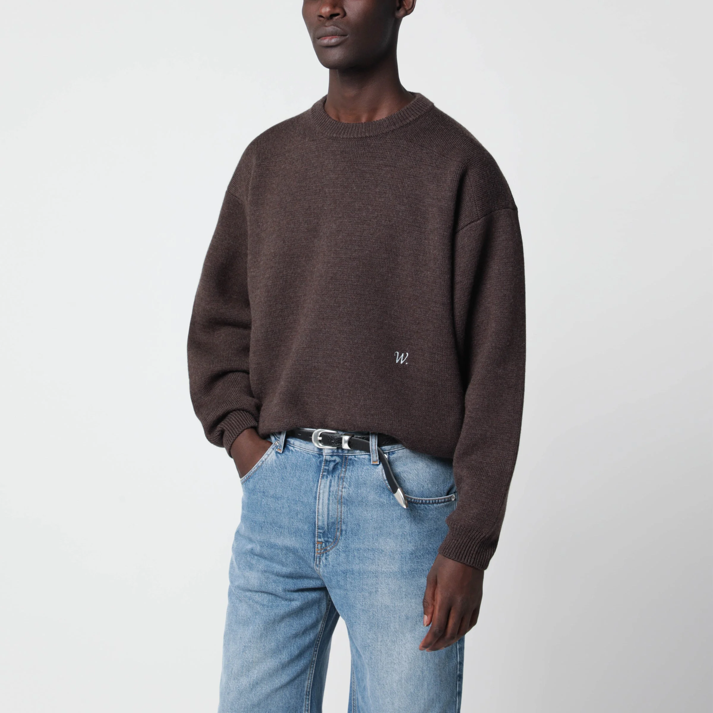 Brown Chavarria sweater in wool - 1