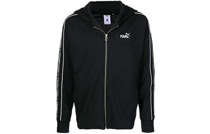 PUMA PUMA x KARL LAGERFELD Crossover Zipper hoodie Black 576962-01 outlook