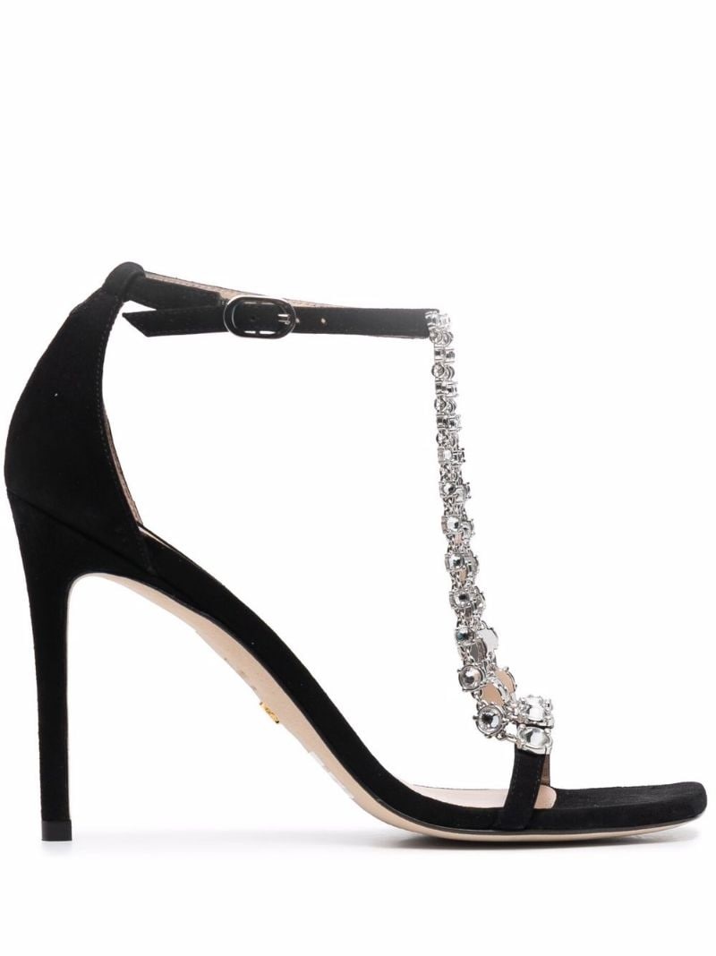 Stardust 100mm crystal-embellished sandals - 1