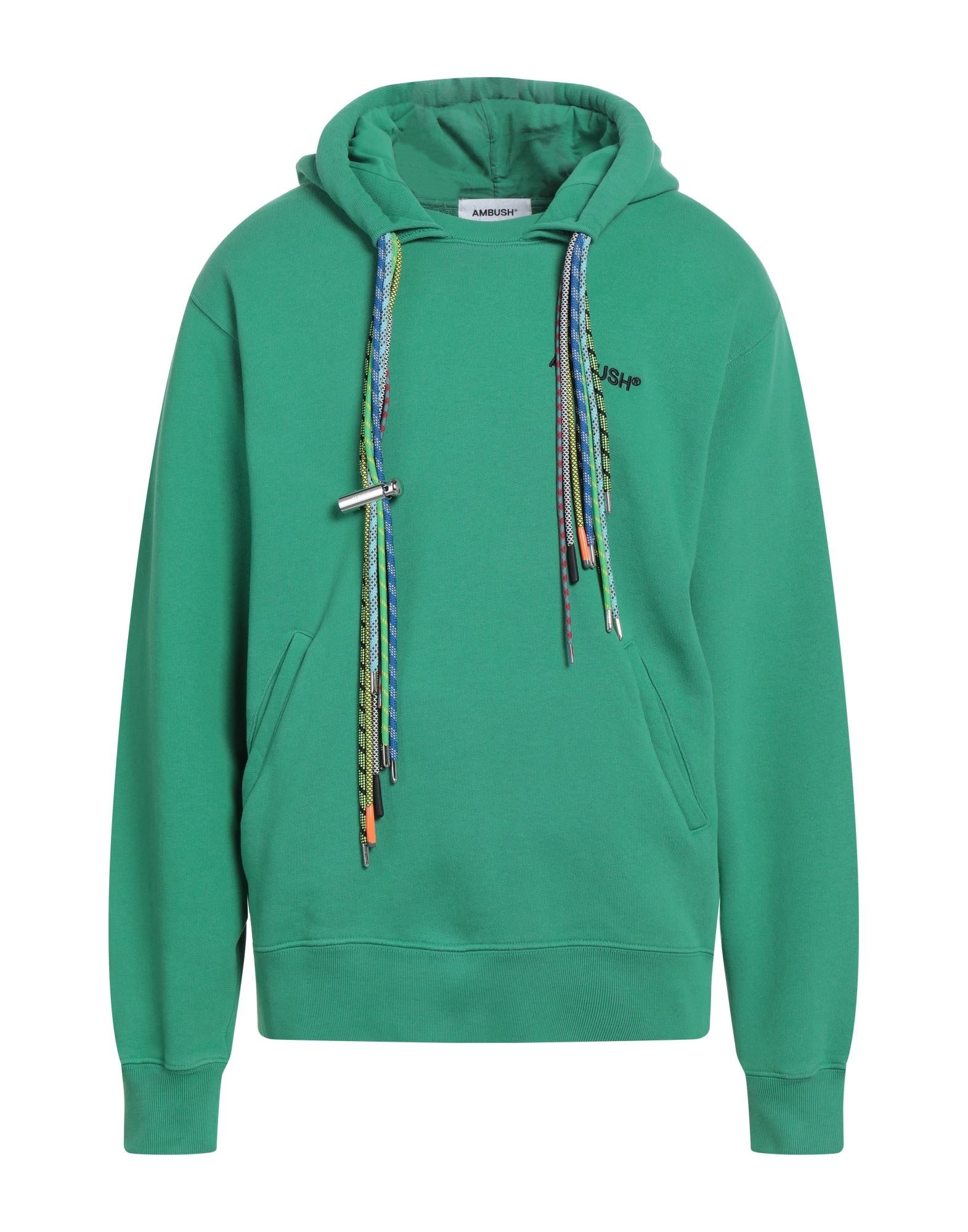 Ambush Green Men's Hooded Sweatshirt yoox REVERSIBLE