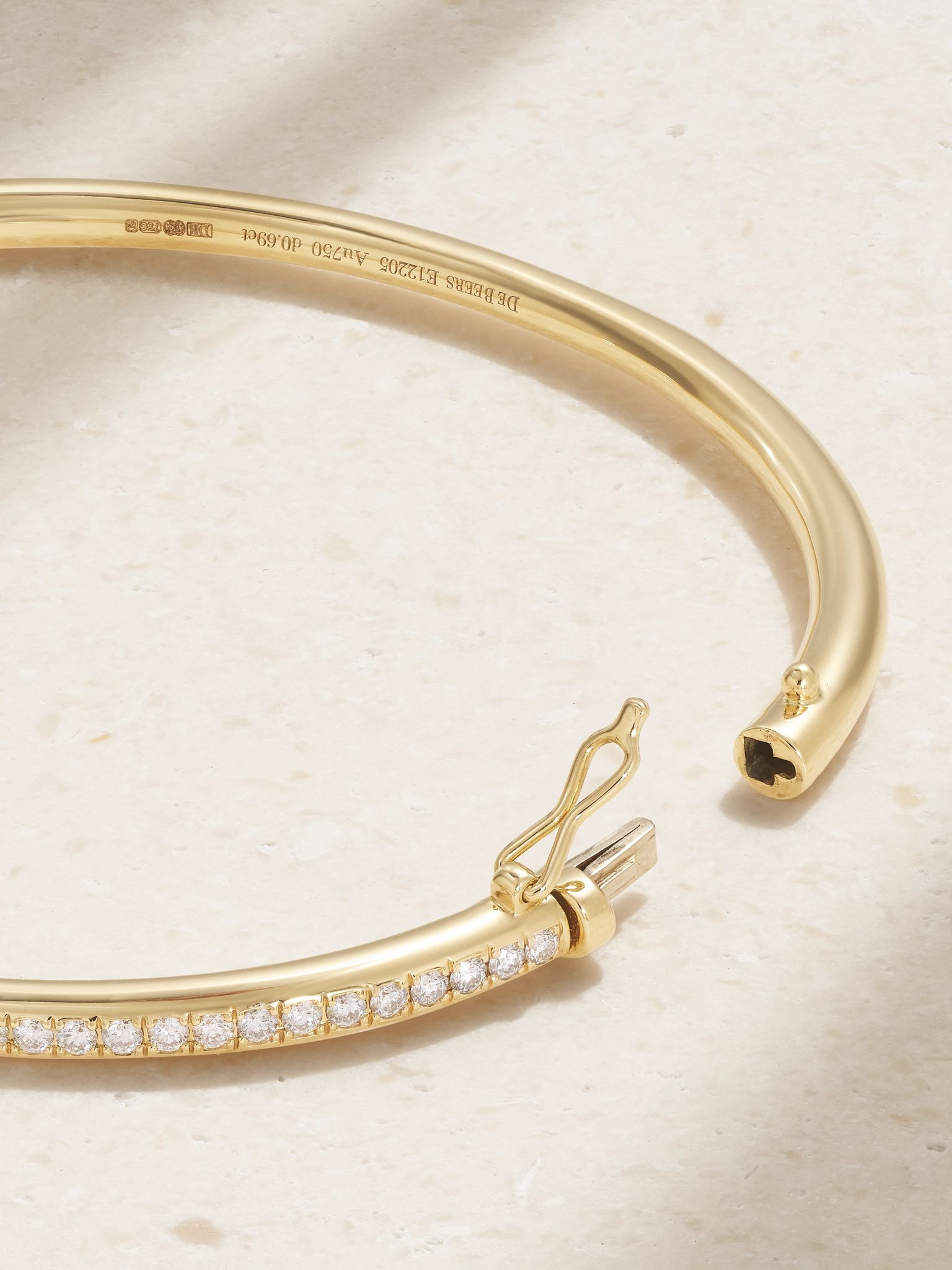 DB Classic 18-karat gold diamond bangle Gold - 3