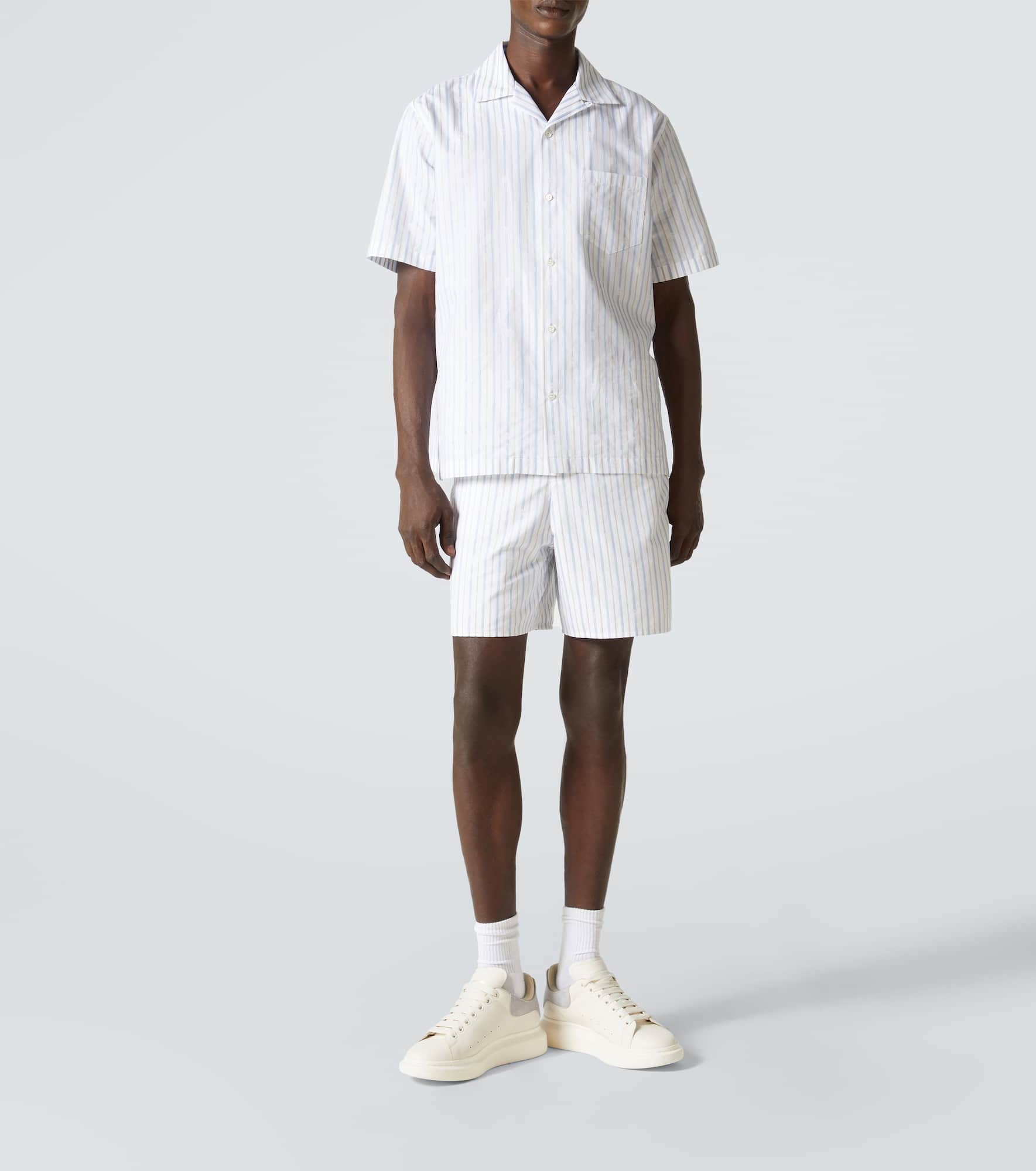 Striped cotton bowling shirt - 2