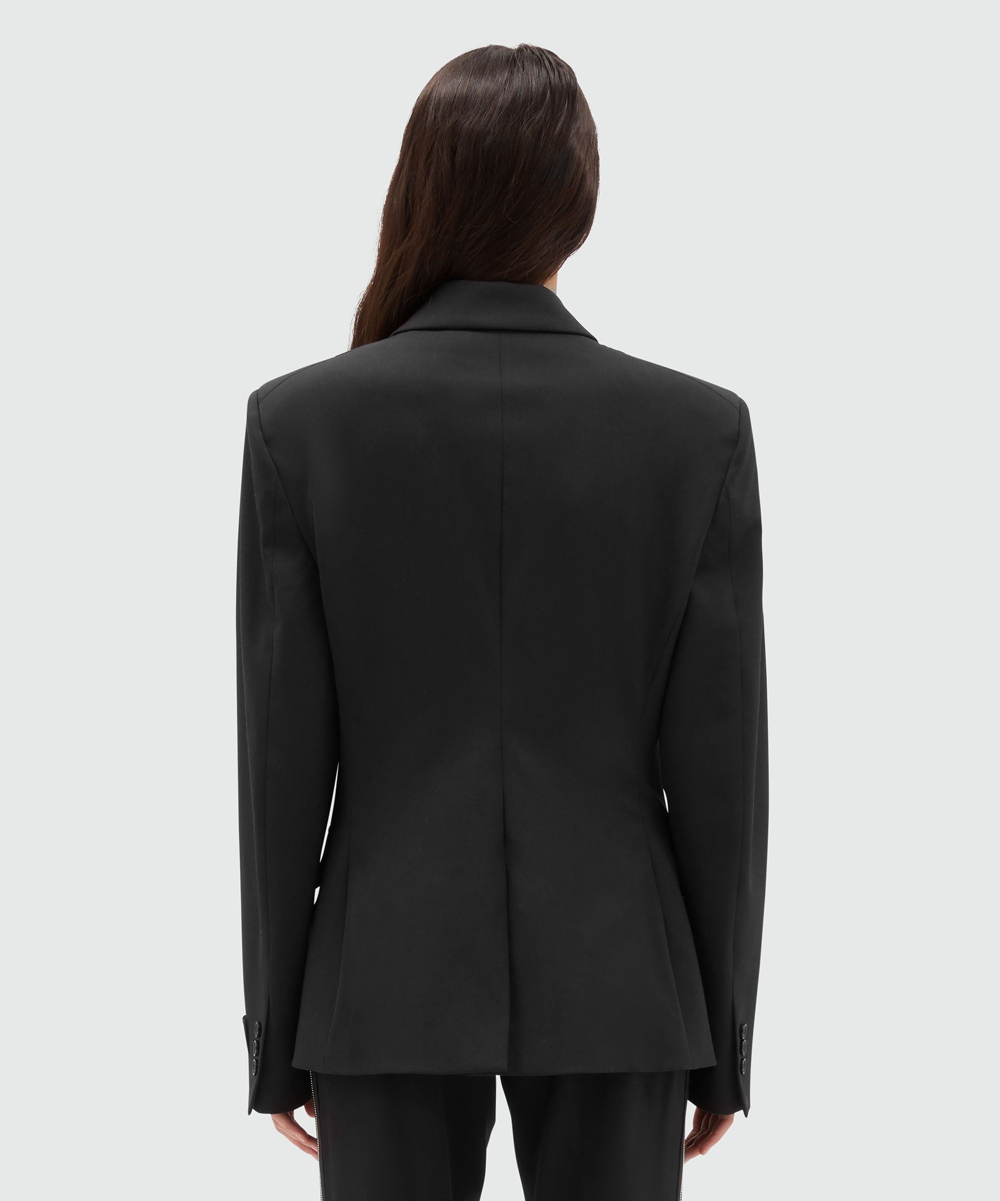 Blended wool jacket with zipper closure - 3