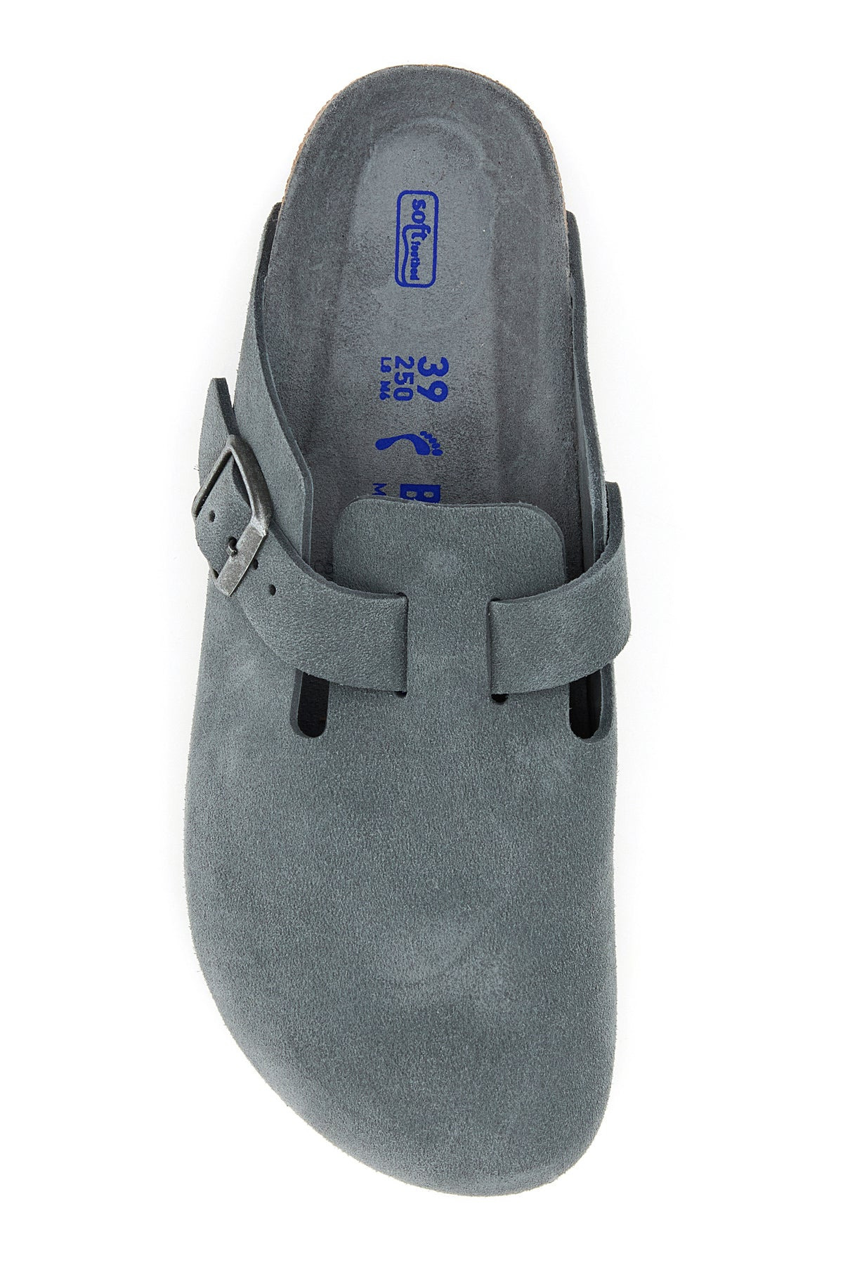 Dark grey suede Boston slippers - 4