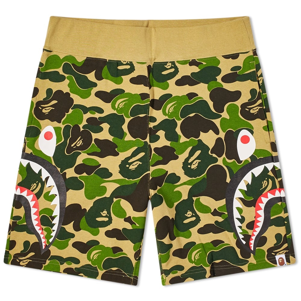 A Bathing Ape Big ABC Camo Side Shark Sweat Short - 1