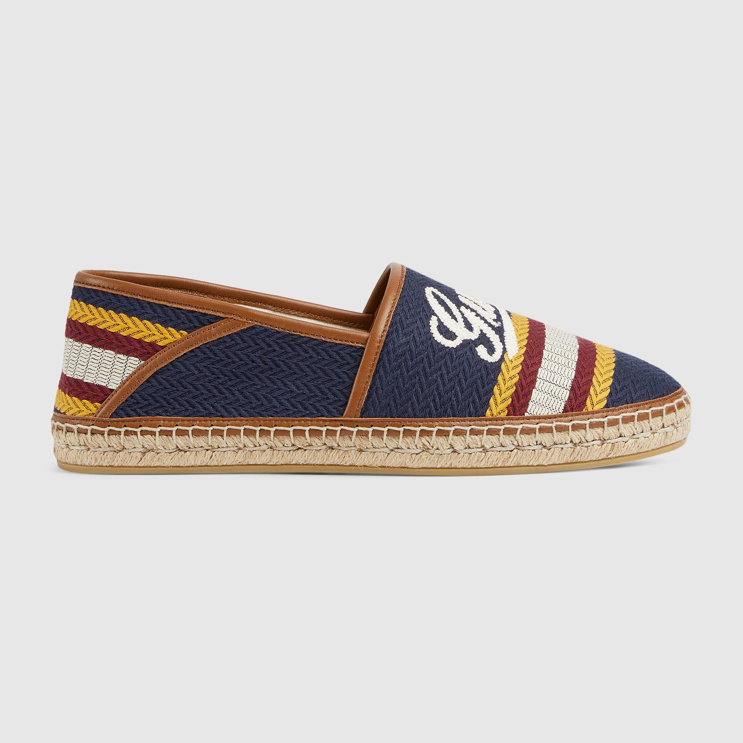 Men's espadrille with Gucci script - 5