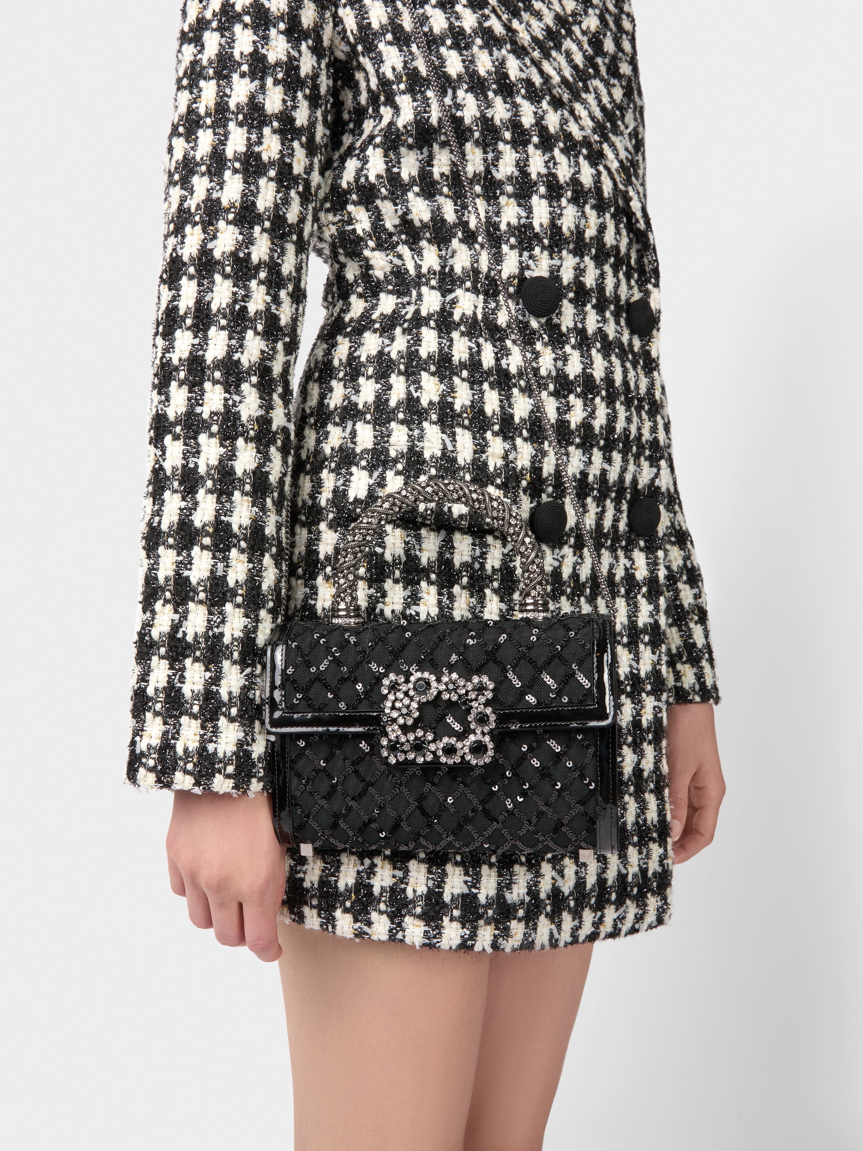 Jewel Efflorescence Mini Bag with sequins - 9